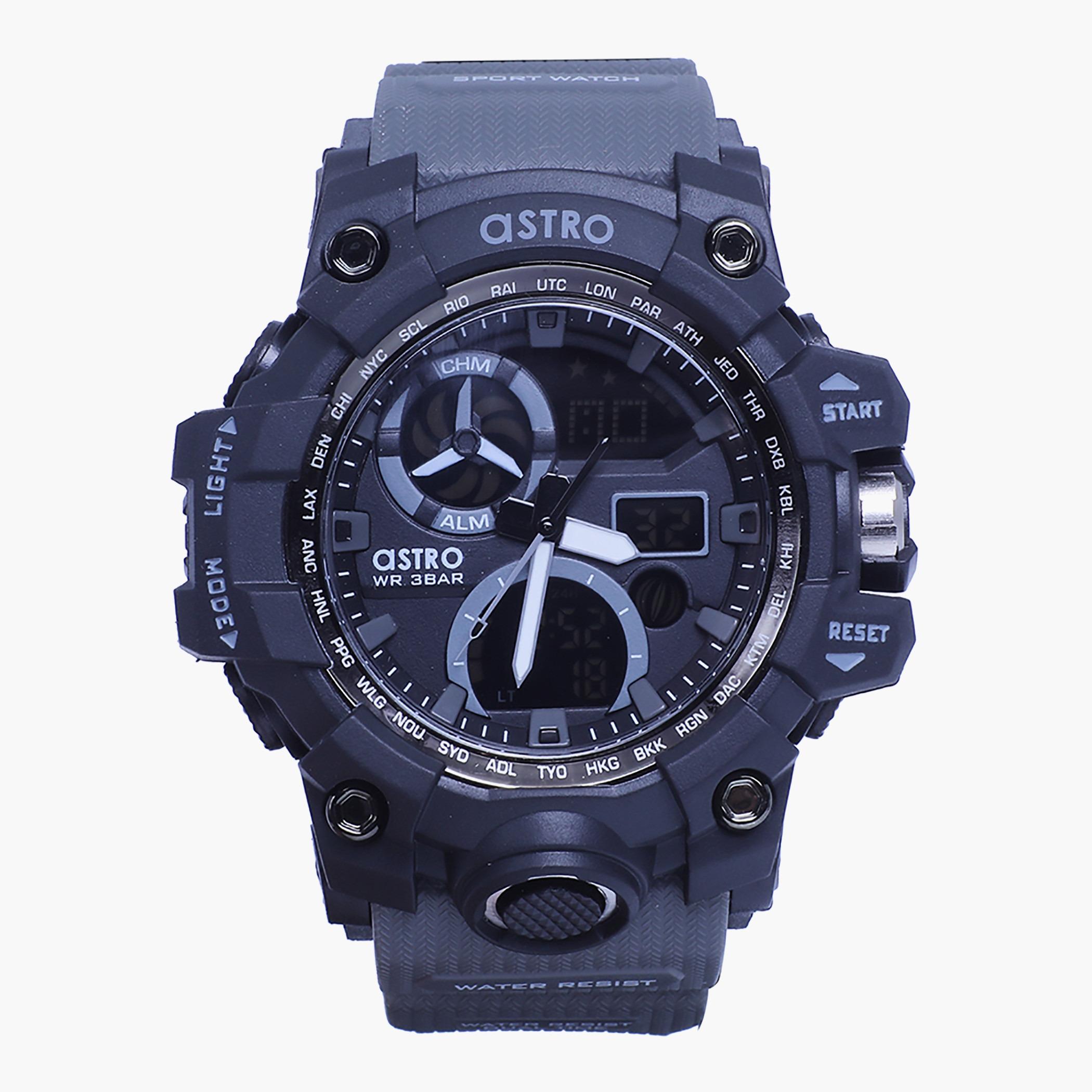 A20808-BLACK- راقب حزام لدائن تناظرية/ رقمية أزرق للرجال أسترو-men-watchesandjewellery-watches-image-1