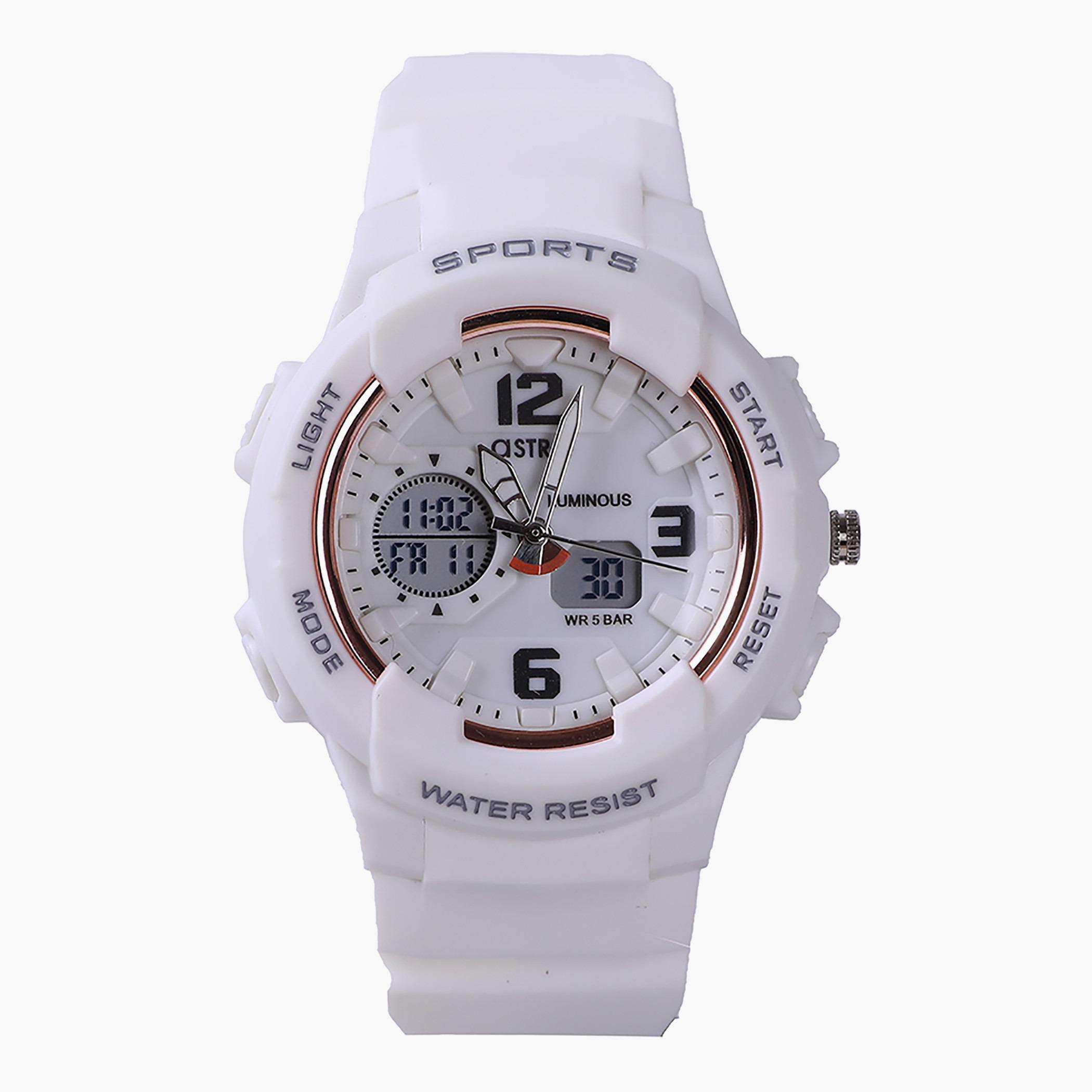 A20810-PPWW- راقب حزام لدائن تناظرية/ رقمية أبيض أطفال أسترو-boys-accessories-watches-image-1