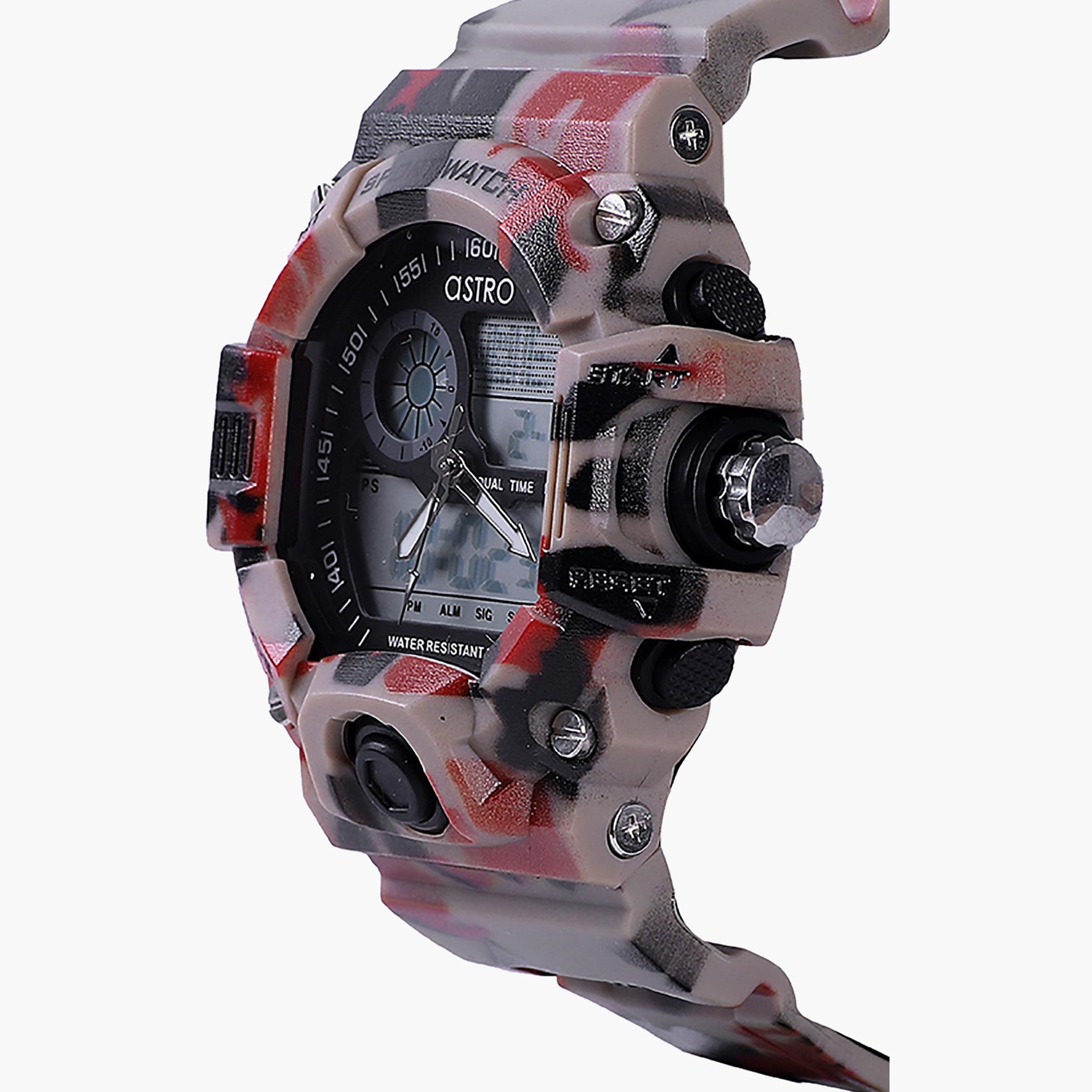 A20902-PPRB- راقب حزام لدائن تناظرية/ رقمية متعدد الألوان للرجال أسترو-men-watchesandjewellery-watches-image-2