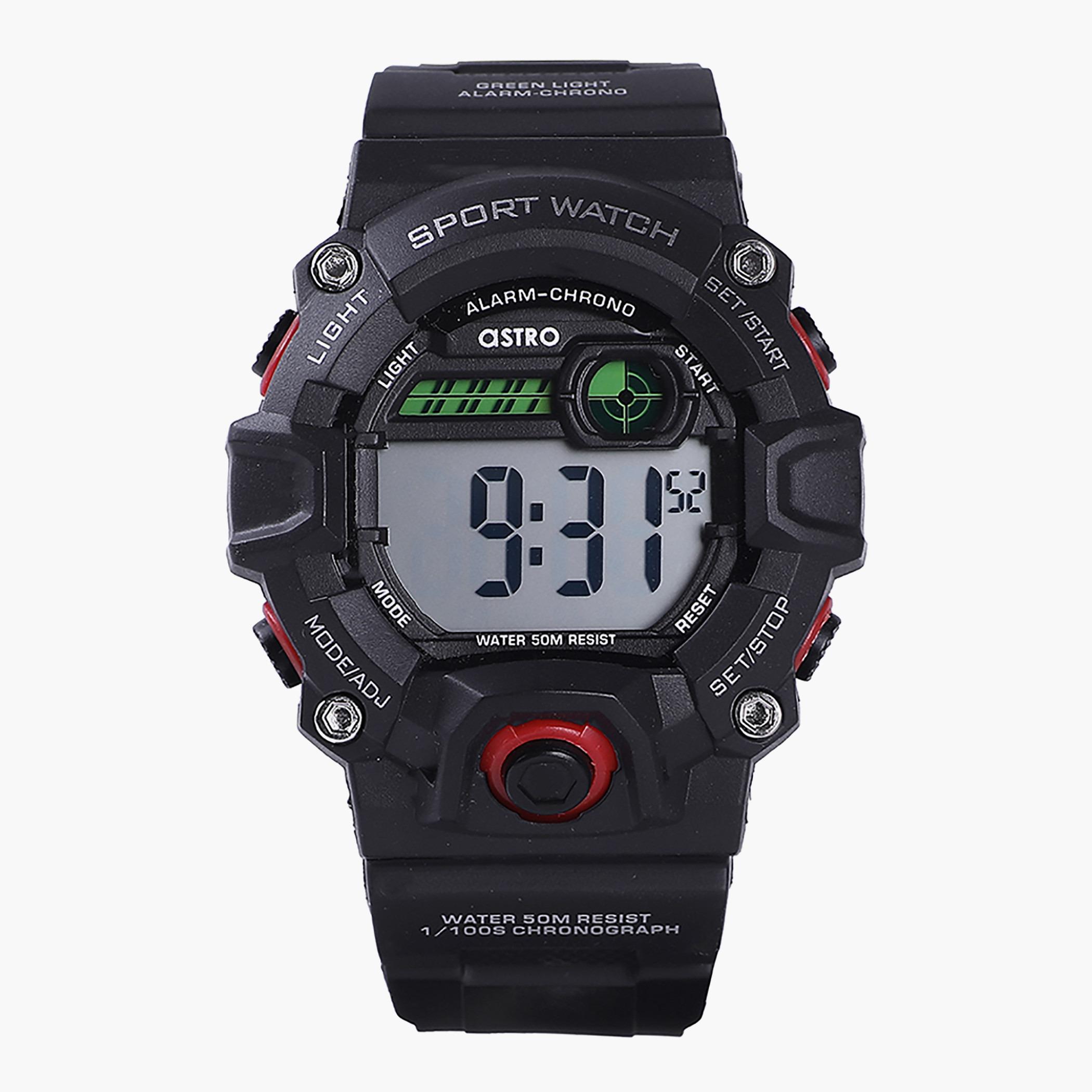 A20905-PPBB- راقب حزام لدائن رقميّة أسود للرجال أسترو-men-watchesandjewellery-watches-image-1