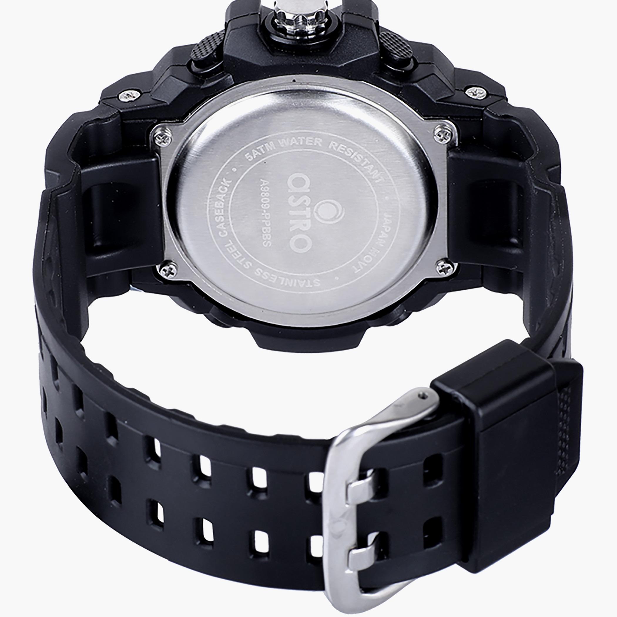 A9809-PPBBS- راقب حزام لدائن تناظرية/ رقمية أسود للرجال أسترو-men-watchesandjewellery-watches-image-3