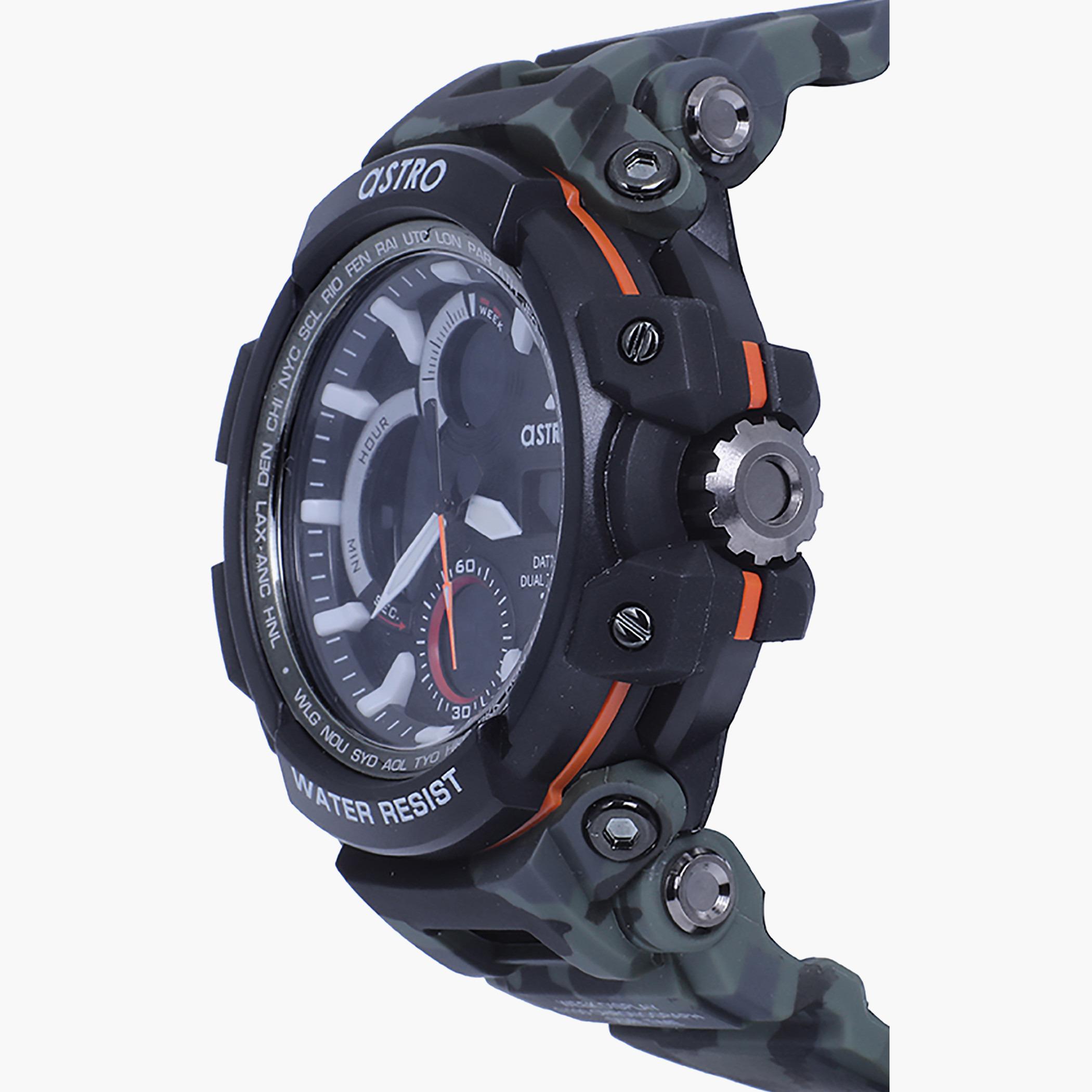 A9818-OLIVEGREEN- راقب حزام لدائن تناظرية/ رقمية متعدد الألوان للرجال أسترو-men-watchesandjewellery-watches-image-2