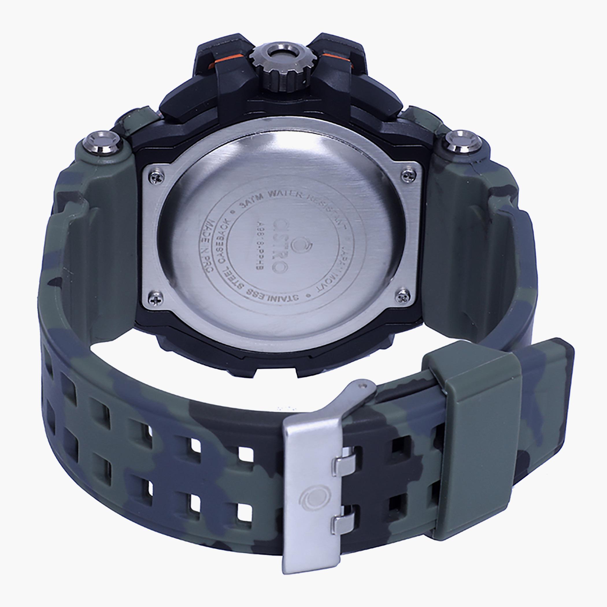 Astro Men Camouflage Strap Analog-Digital Watch - A9818-OLIVEGREEN-men-watchesandjewellery-watches-image-3