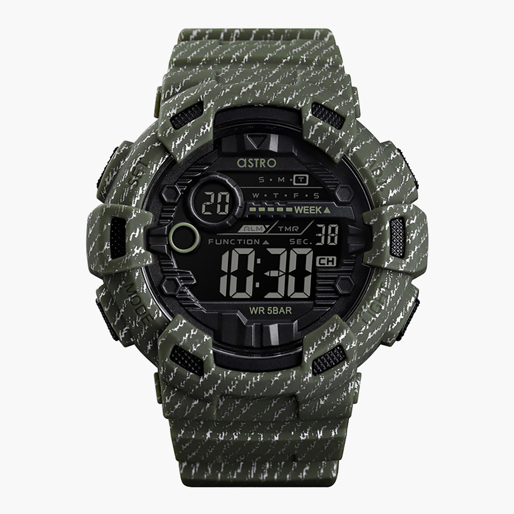 A9928-PPHB- راقب حزام لدائن رقميّة أخضر للرجال أسترو-men-watchesandjewellery-watches-image-1