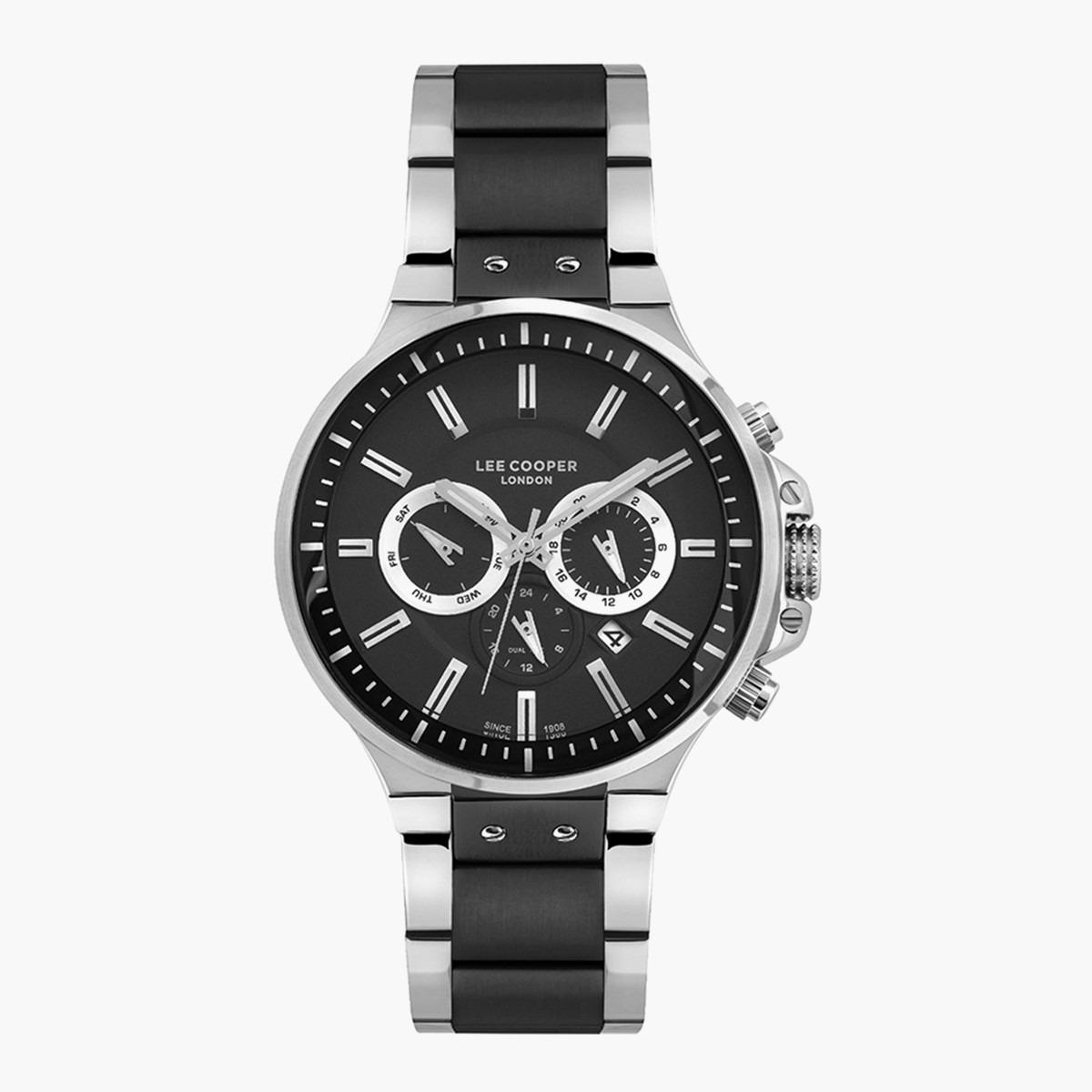 LC07076.350- راقب حزام معدن كرونوغراف أسود ملك الرجال لي كوبر-men-watchesandjewellery-watches-image-1