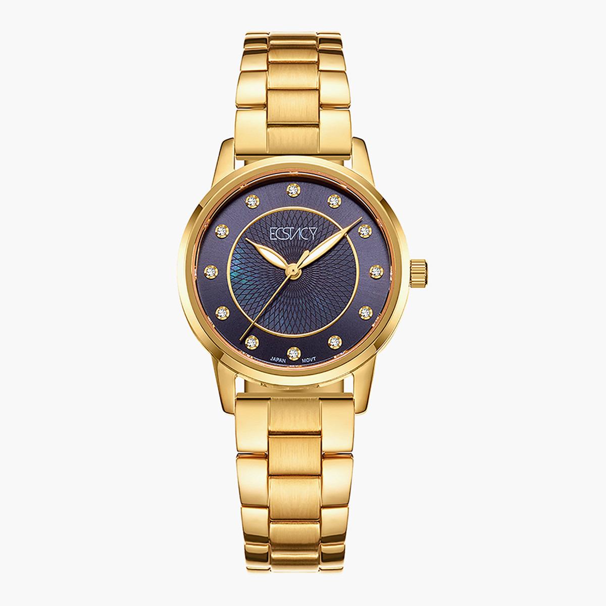E20503-GBGMB- راقب حزام ستانليس ستيل تناظرية ذهبي للنساء اكستازي-women-watchesandjewellery-watches-image-1