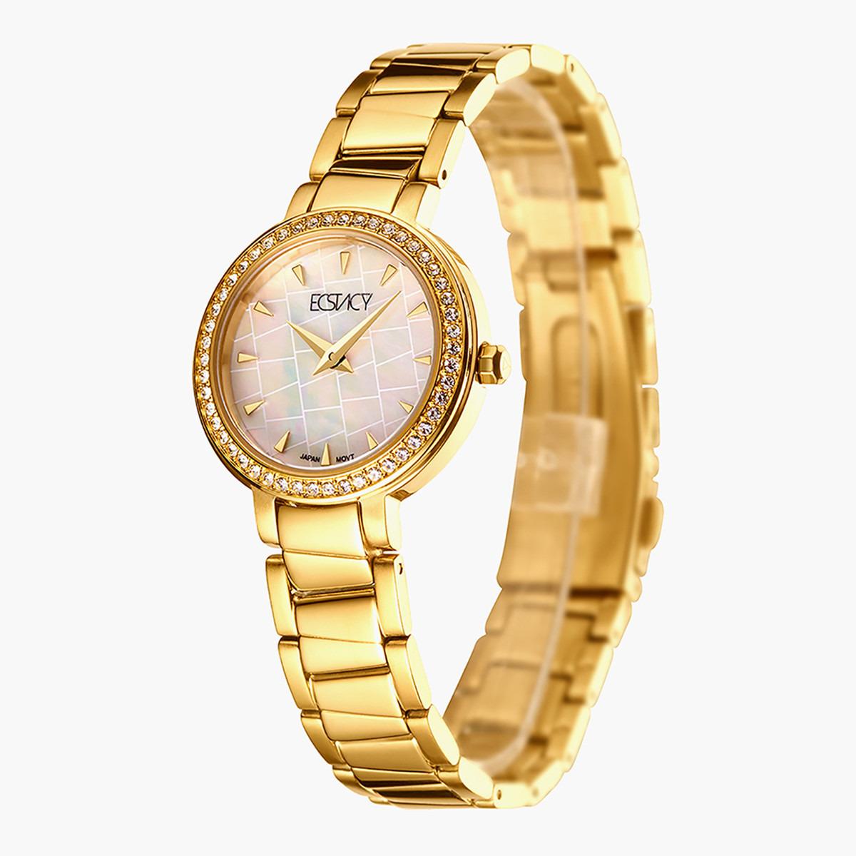 E20504-GBGM- راقب حزام ستانليس ستيل تناظرية ذهبي للنساء اكستازي-women-watchesandjewellery-watches-image-2