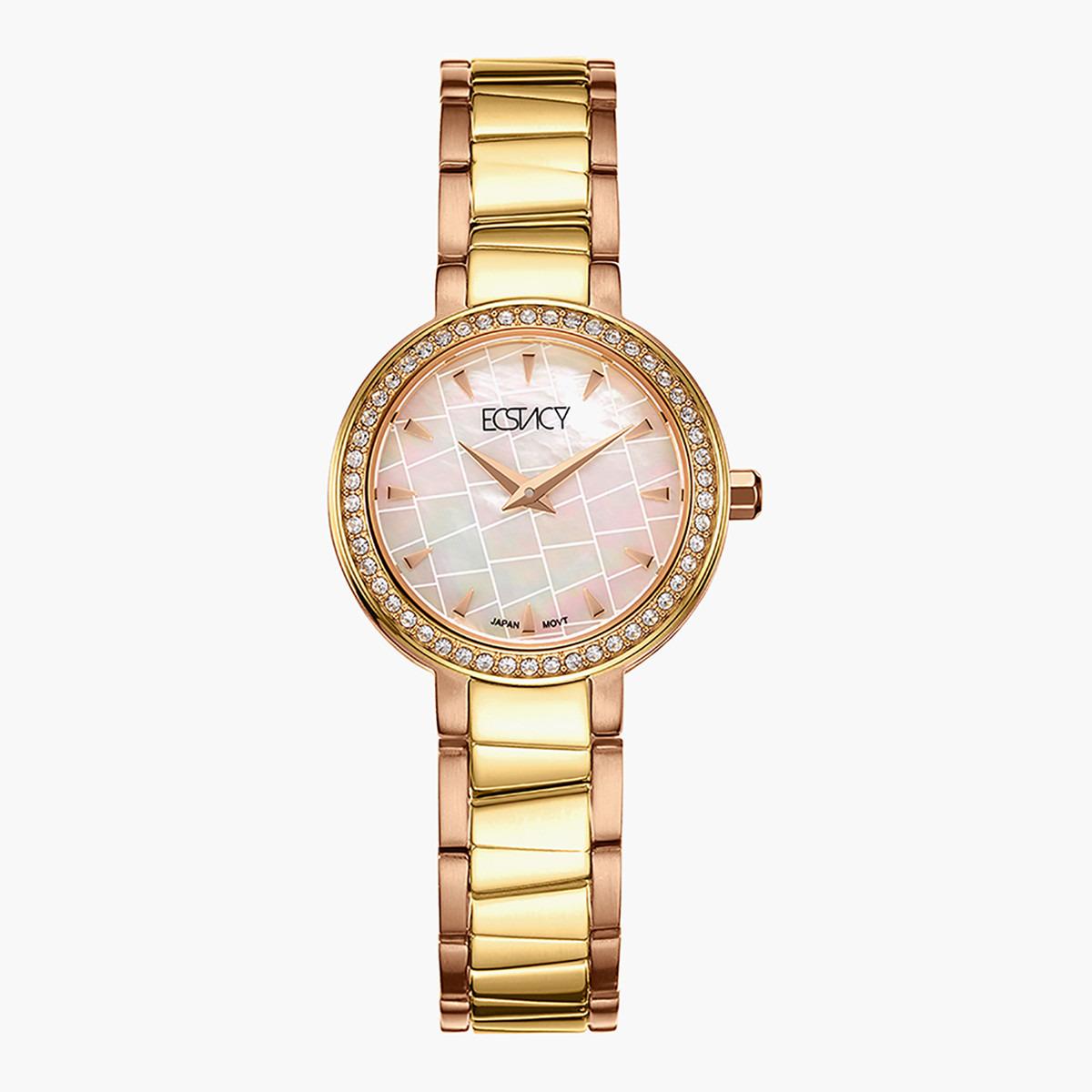 E20504-KBTM- راقب حزام ستانليس ستيل تناظرية ذهبي للنساء اكستازي-women-watchesandjewellery-watches-image-1