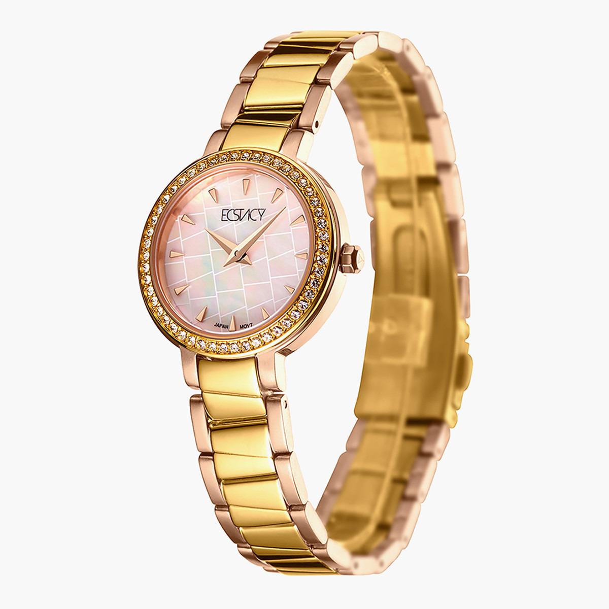E20504-KBTM- راقب حزام ستانليس ستيل تناظرية ذهبي للنساء اكستازي-women-watchesandjewellery-watches-image-2