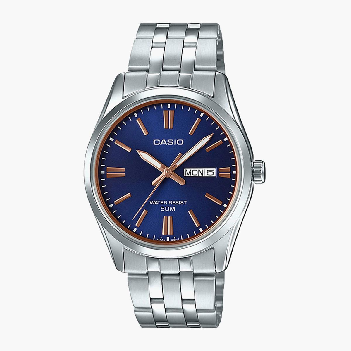 Casio Men's Silver Analog Stainless Steel Strap Watch -MTP-1335D-2A2VDF-men-watchesandjewellery-watches-image-1