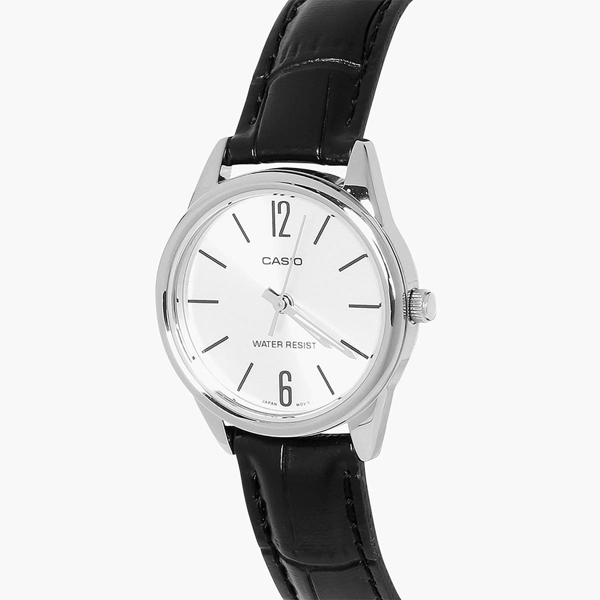 Casio Women's Black Analog Leather Strap Watch -LTP-V005L-7BUDF-women-watchesandjewellery-watches-image-2
