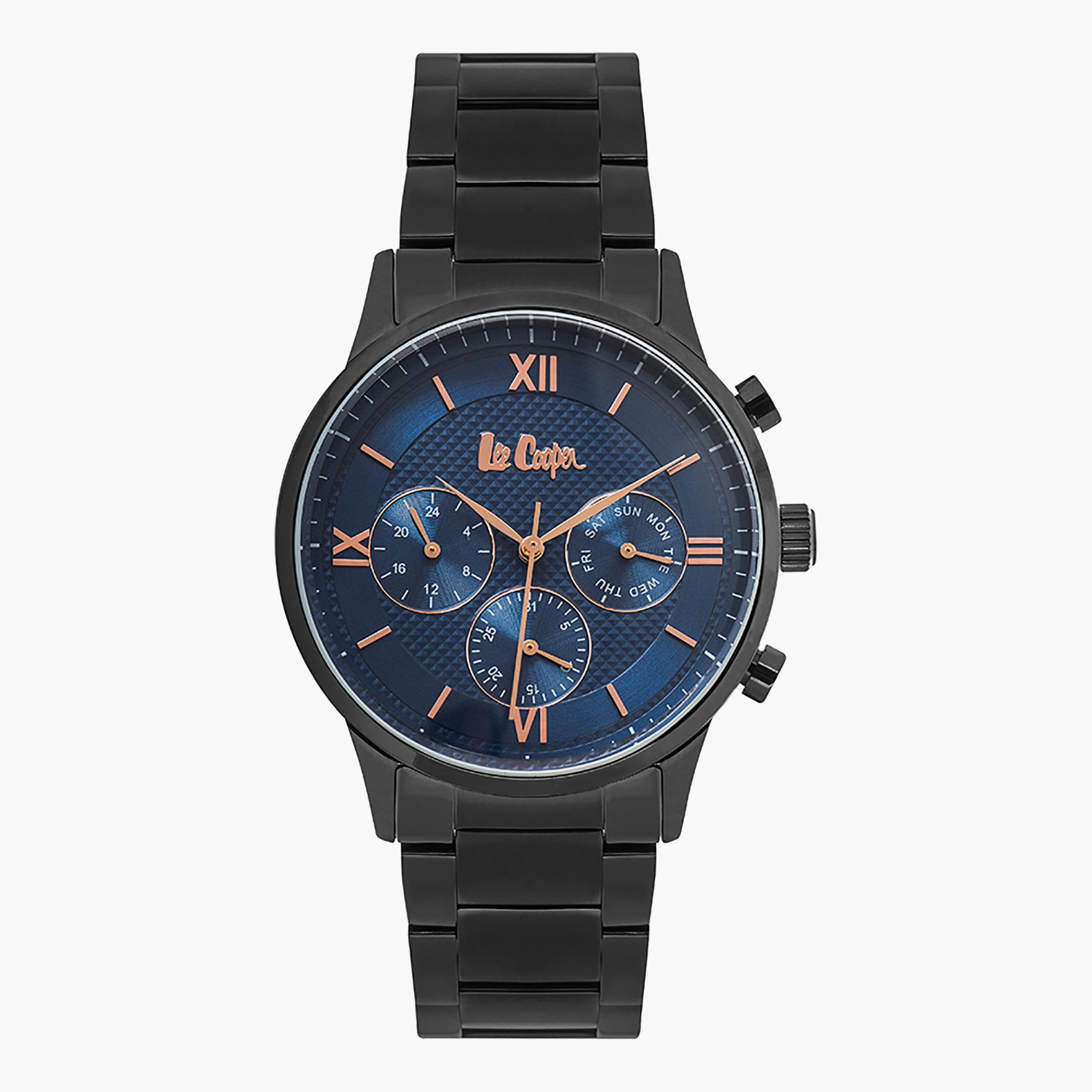 LC06922.690- راقب حزام معدن كرونوغراف أسود ملك الرجال لي كوبر-men-watchesandjewellery-watches-image-1