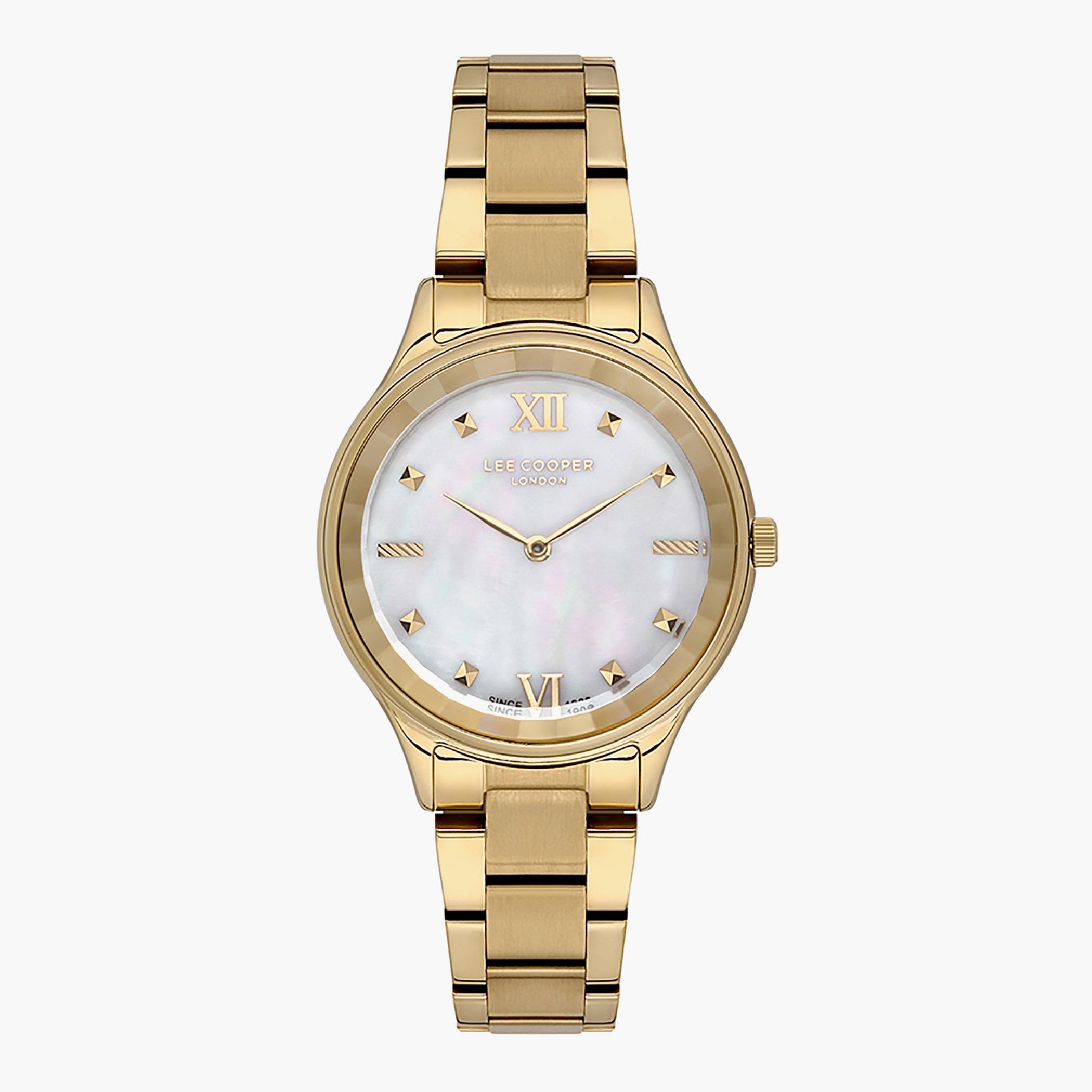 Lee Cooper Women Gold Metal Strap Analog Watch - LC07113.120-women-watchesandjewellery-watches-image-1