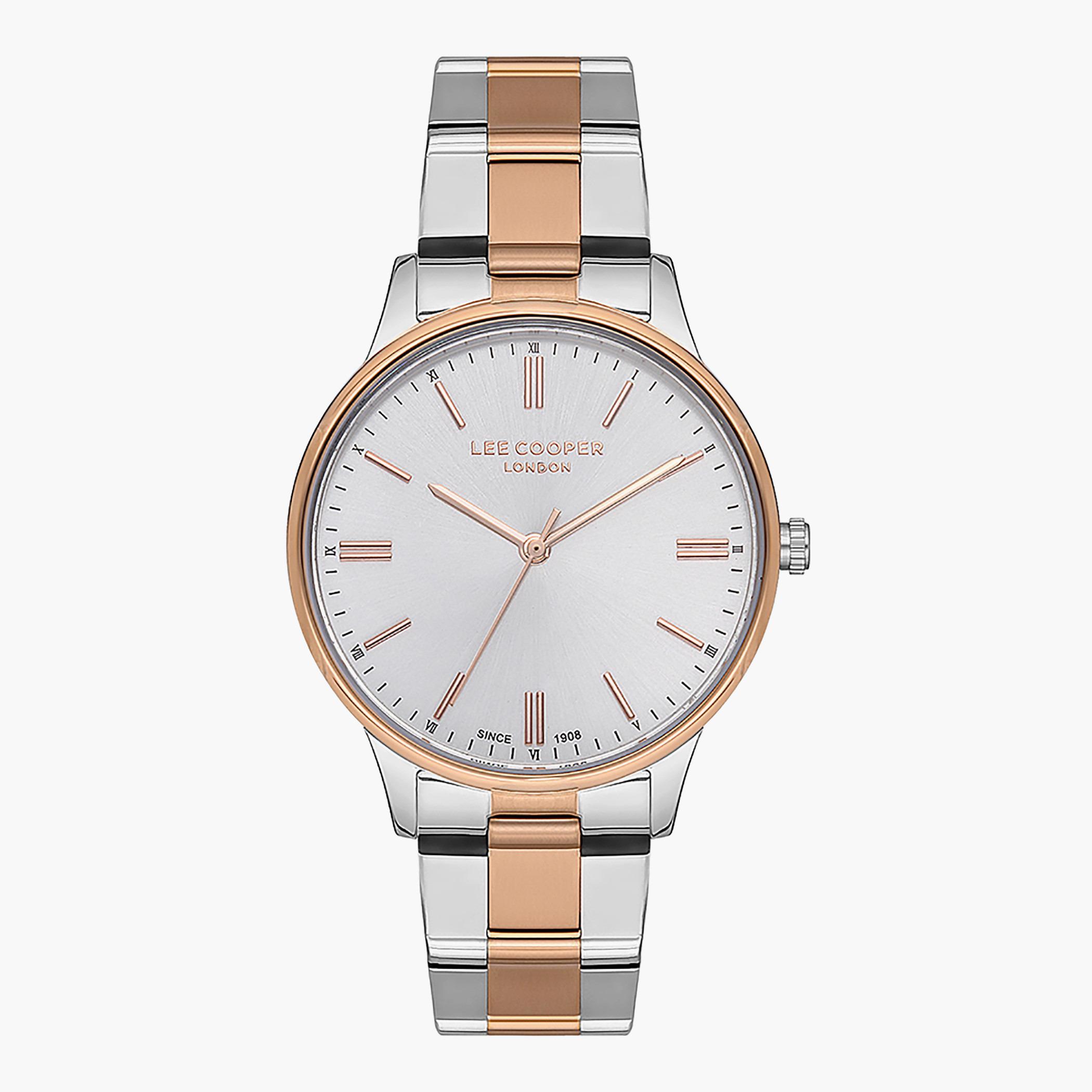 Lee Cooper Women Silver & Rose Gold Metal Strap Analog Watch - LC07126.530-women-watchesandjewellery-watches-image-1