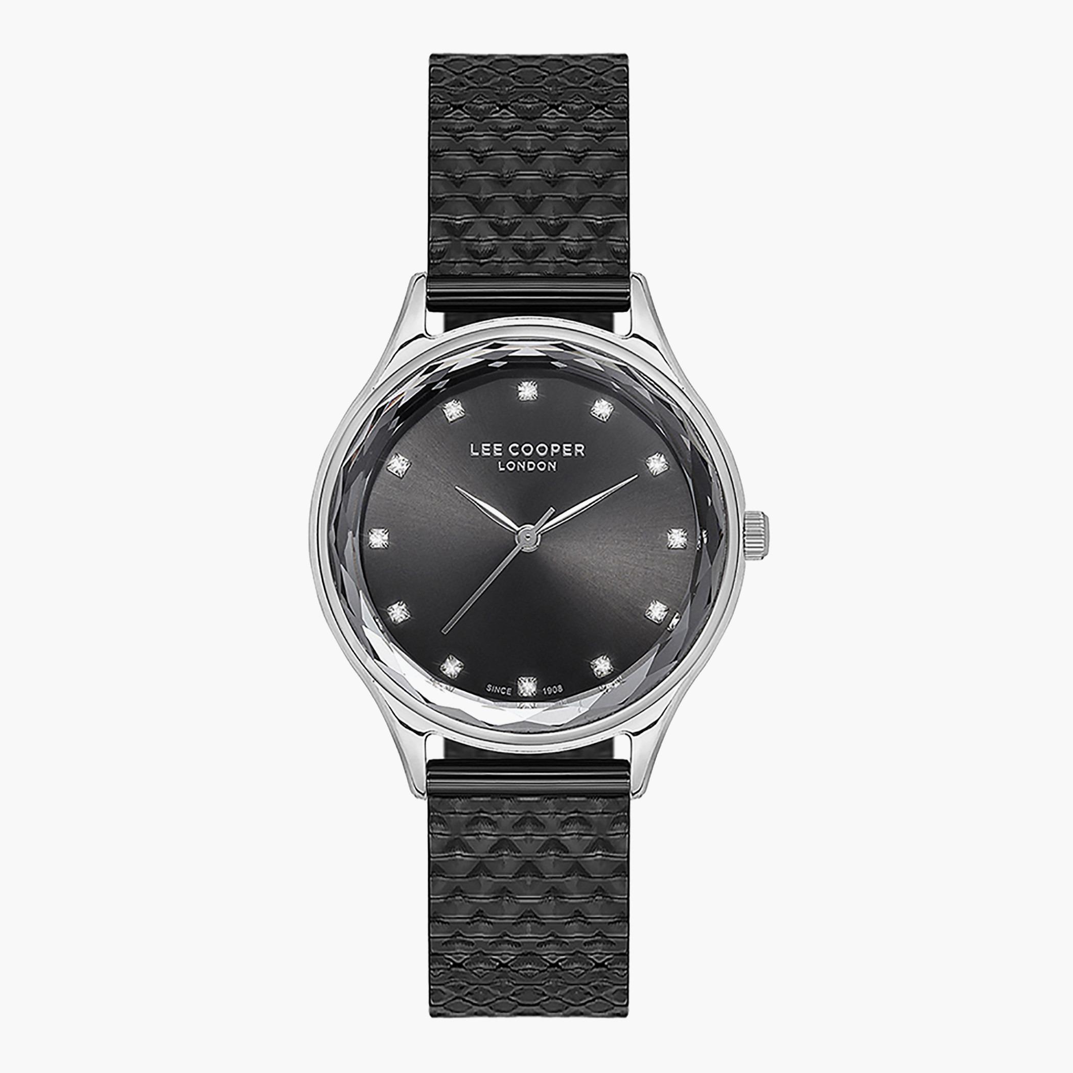 Lee Cooper Women Black Mesh Strap Analog Watch - LC07122.360-women-watchesandjewellery-watches-image-1