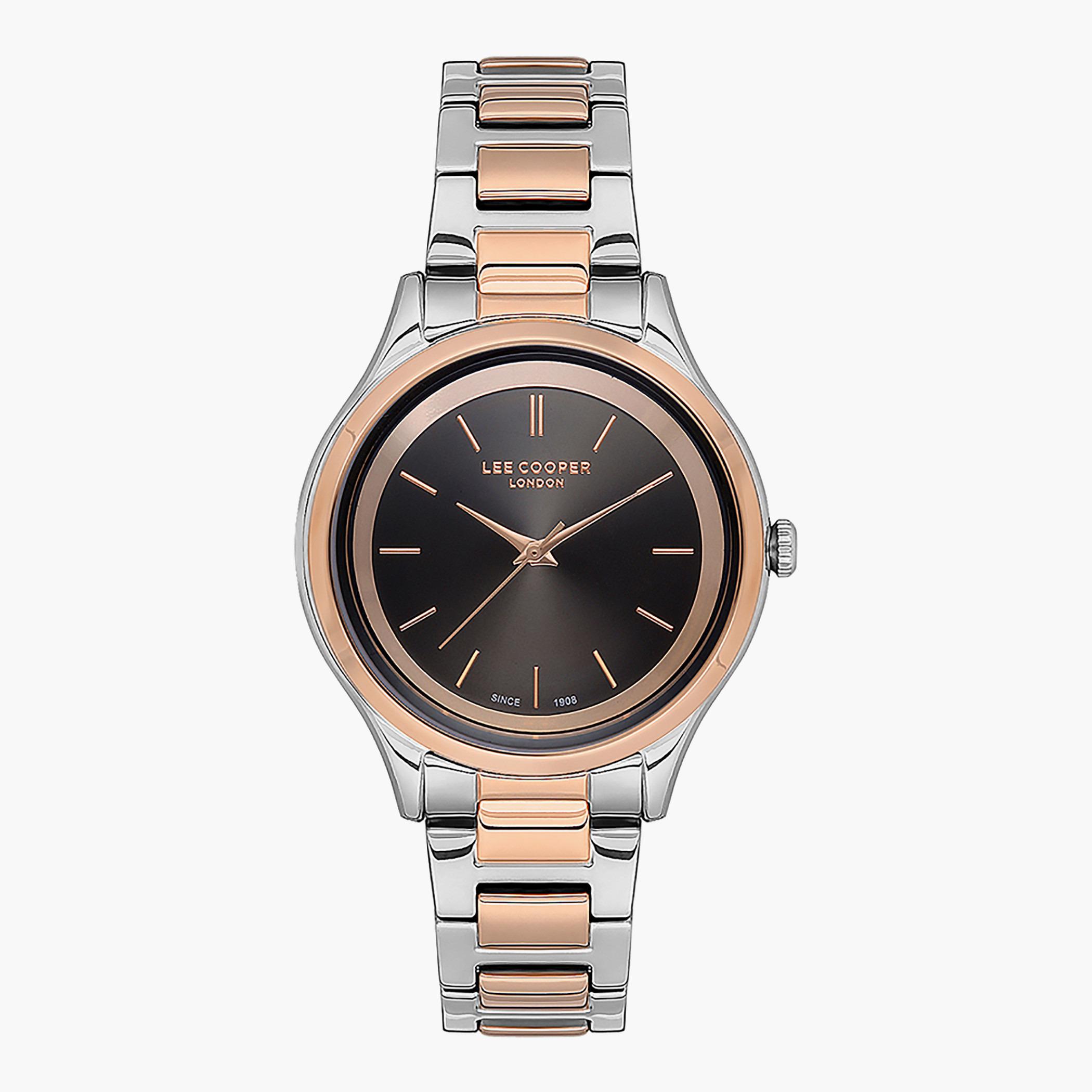 LC07134.560- راقب حزام معدن تناظرية وارتفع الذهب للنساء لي كوبر-women-watchesandjewellery-watches-image-1