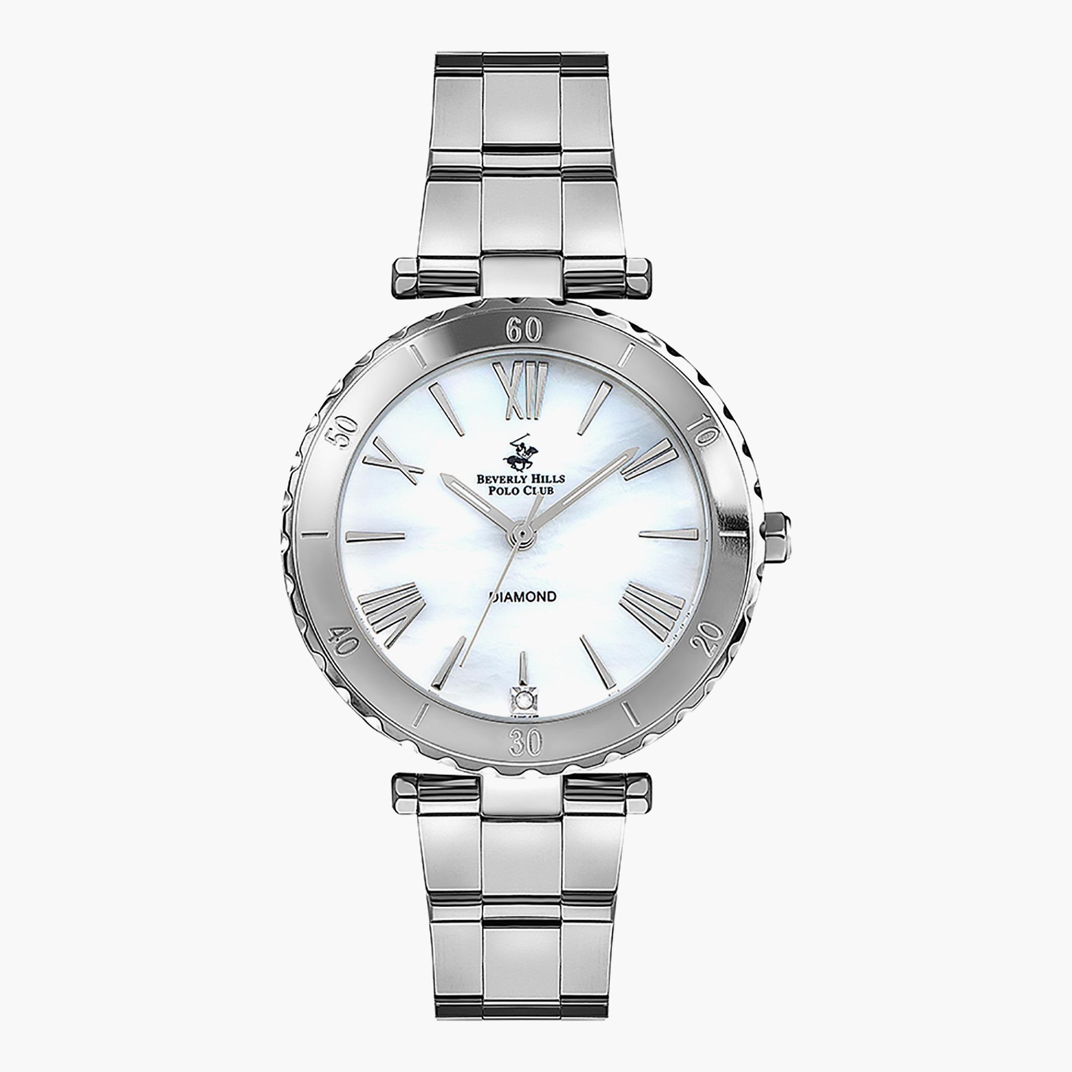 BP3185X.320- راقب حزام معدن تناظرية بني للنساء بيفرلي هيلز بولو كلوب-women-watchesandjewellery-watches-image-1