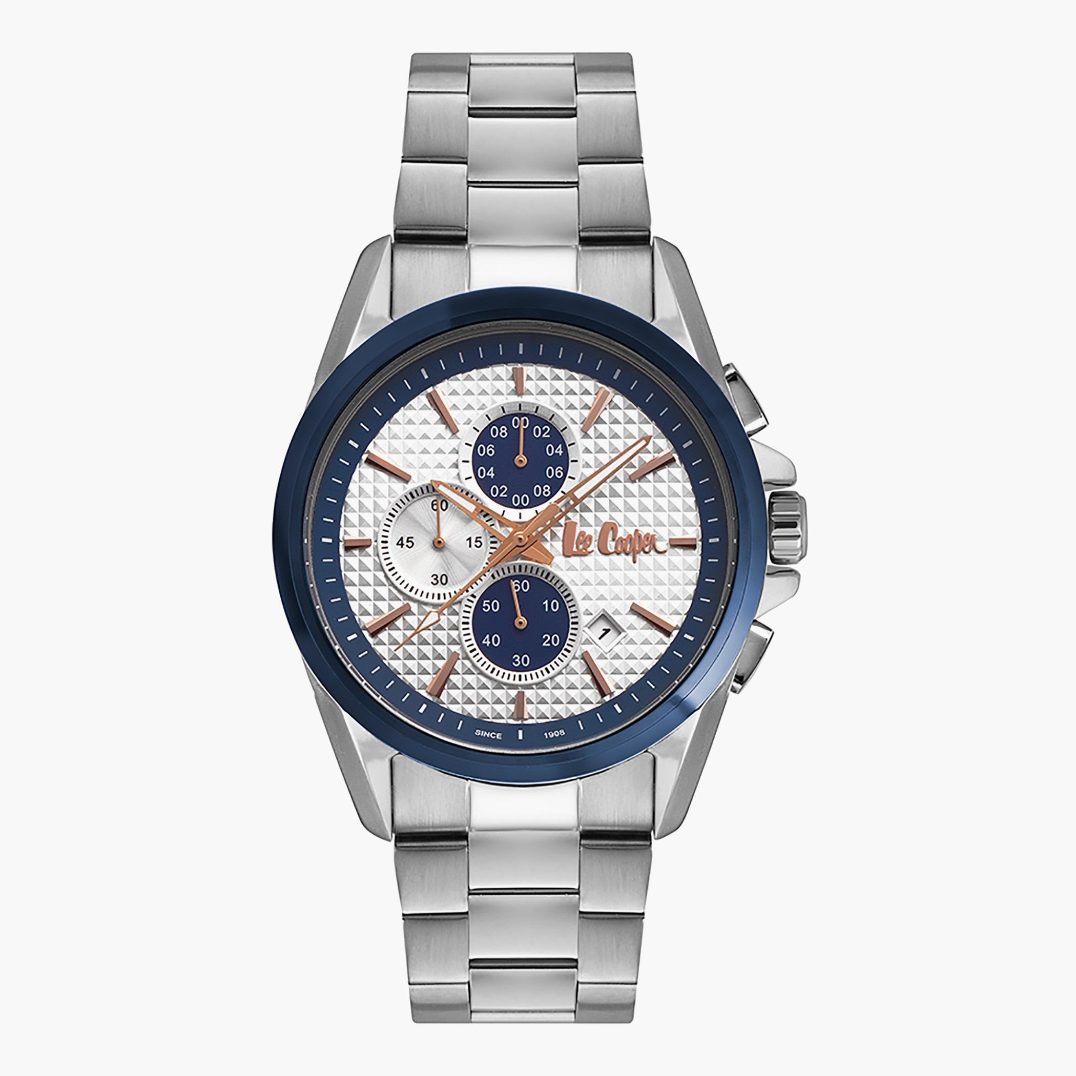 LC06988.330- راقب حزام معدن كرونوغراف بني ملك الرجال لي كوبر-men-watchesandjewellery-watches-image-1