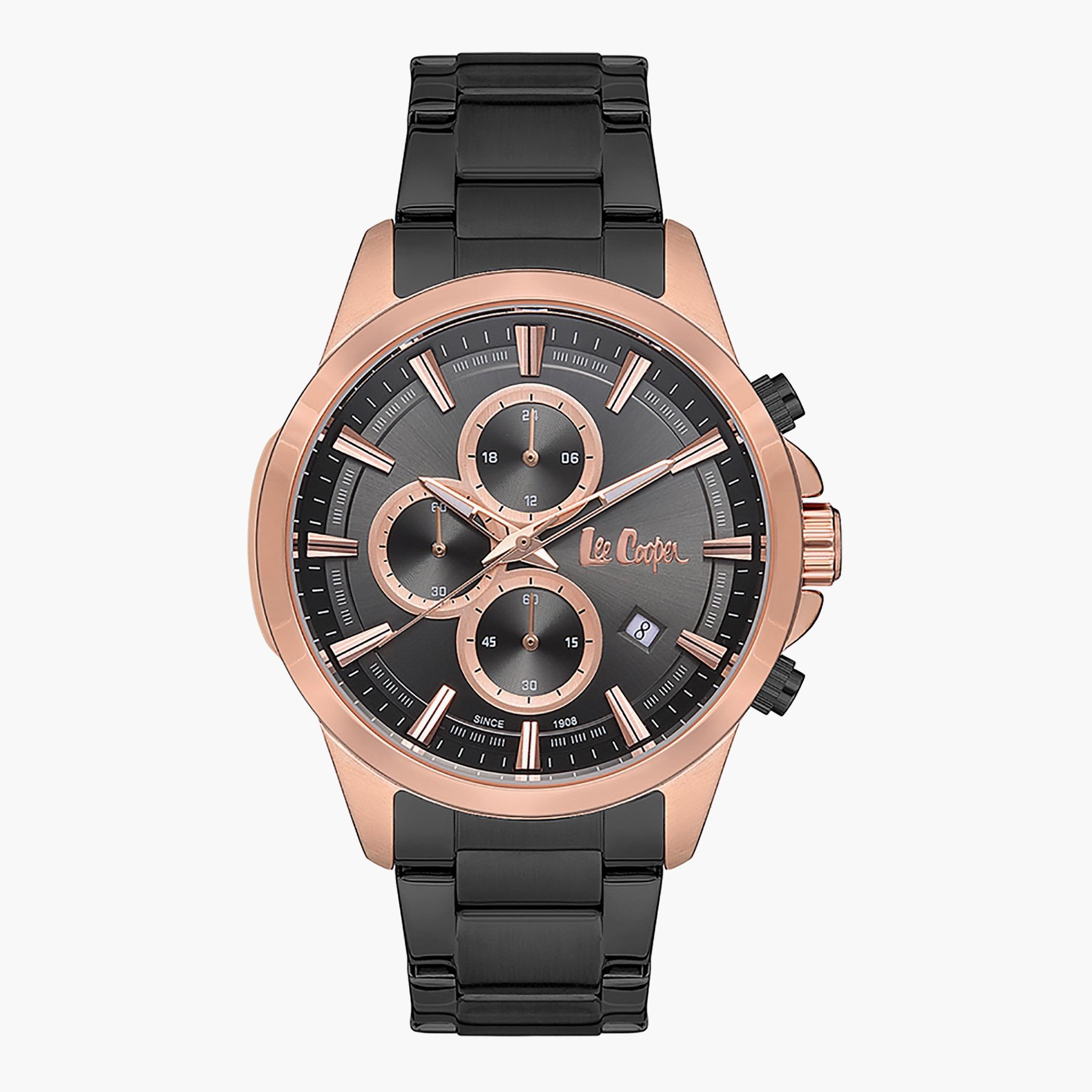 LC07166.460- راقب حزام معدن كرونوغراف رمادي ملك الرجال لي كوبر-men-watchesandjewellery-watches-image-1