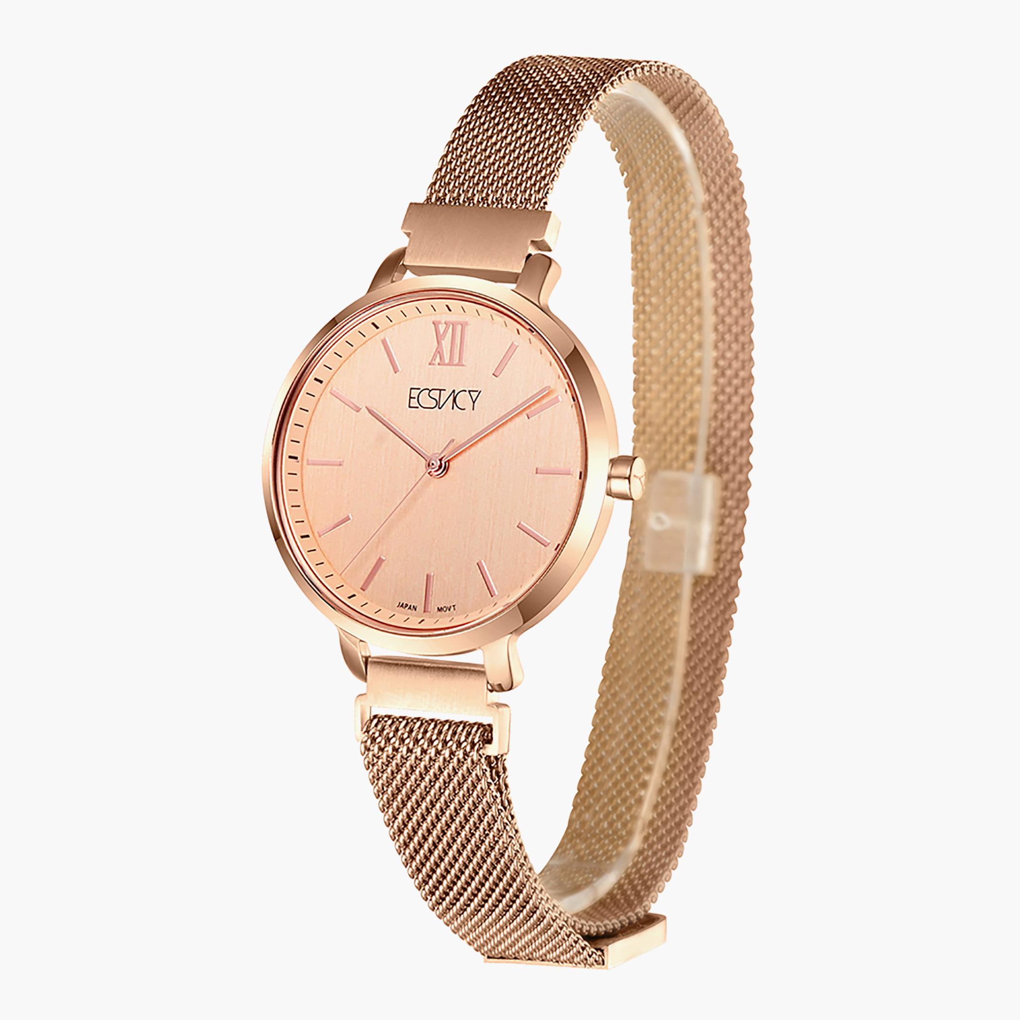 E8518-RMKK- راقب حزام ستانليس ستيل تناظرية ذهبي وردي للنساء اكستازي-women-watchesandjewellery-watches-image-2