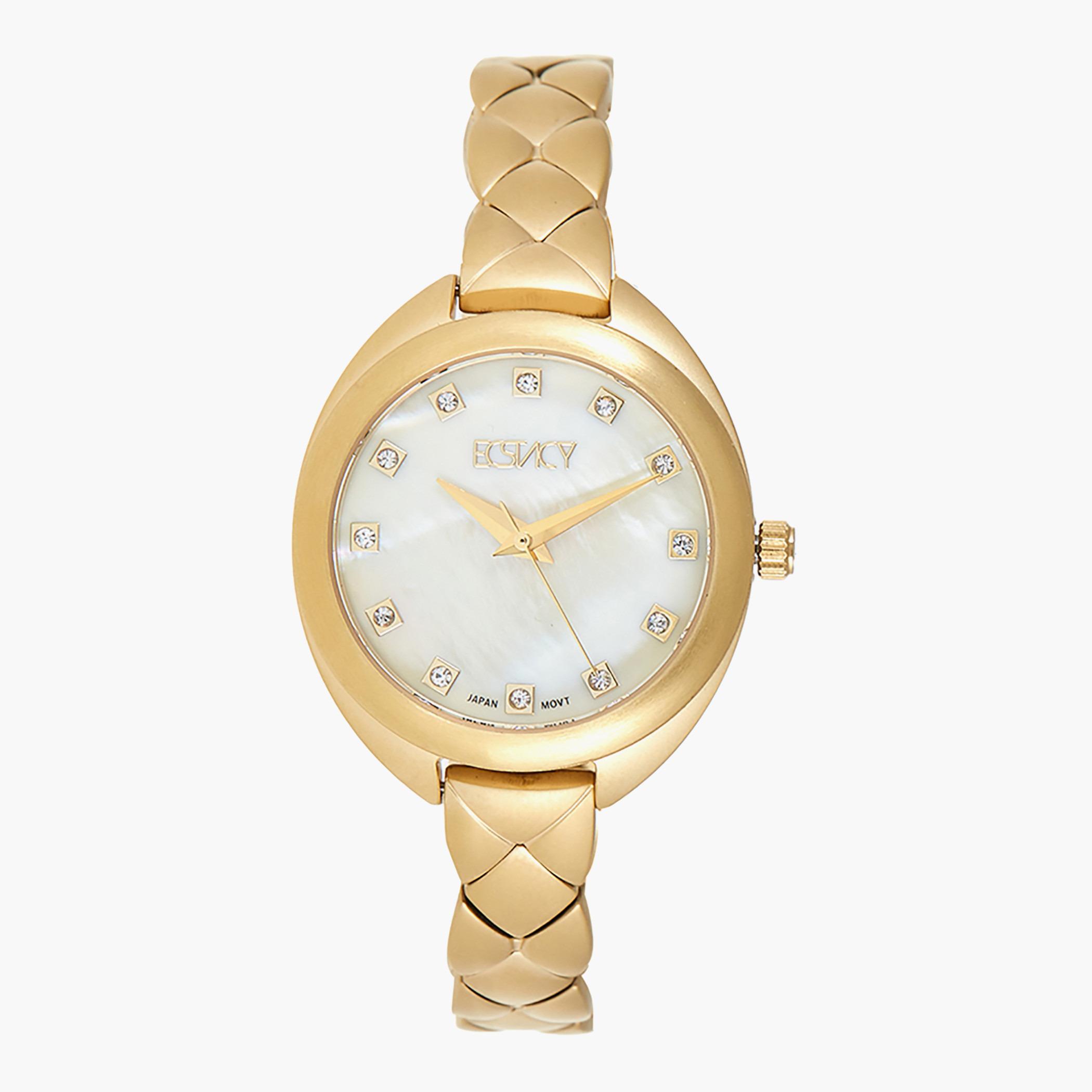 E9501-GBGMC- راقب حزام ستانليس ستيل تناظرية ذهبي للنساء اكستازي-women-watchesandjewellery-watches-image-1