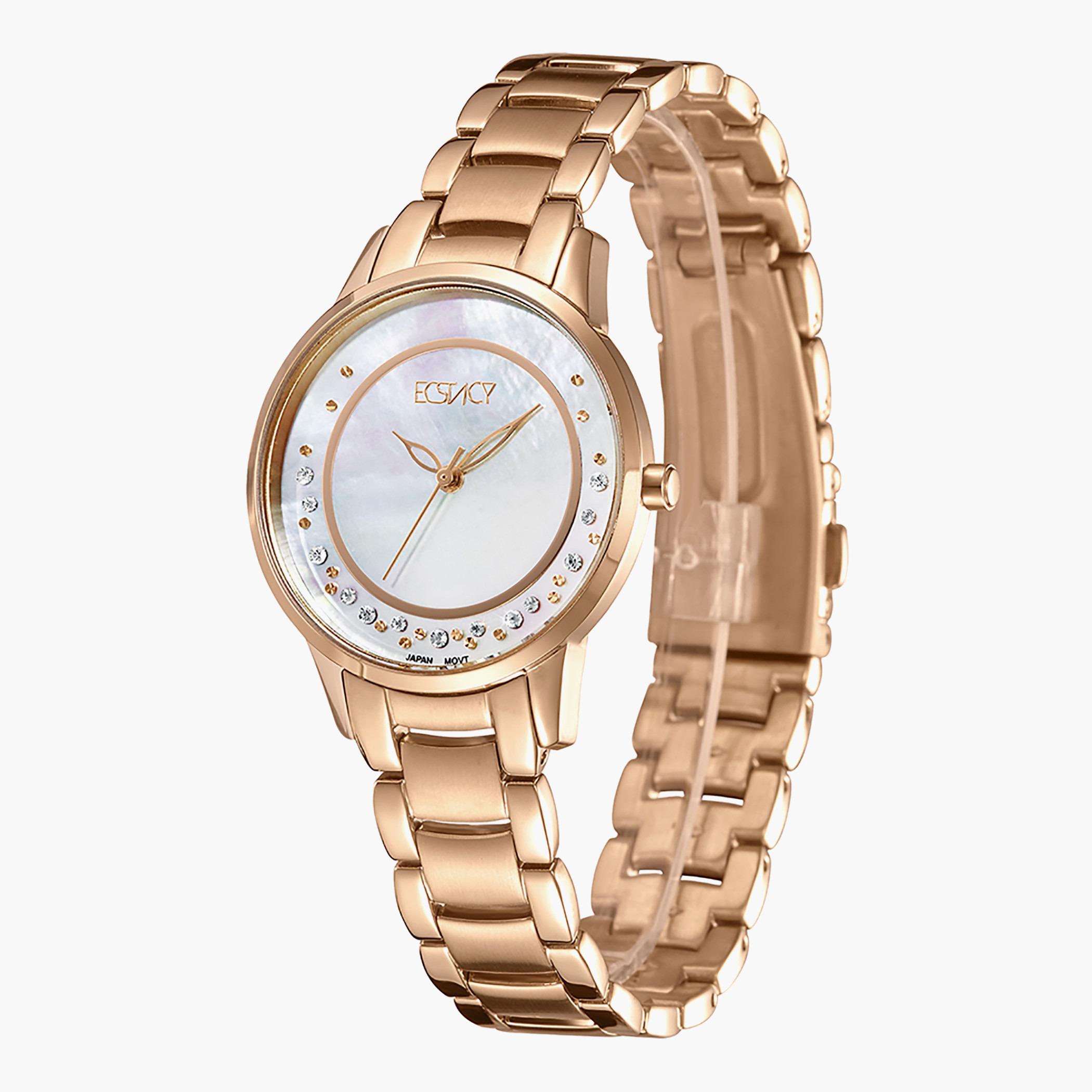 E9516-RBKM- راقب حزام ستانليس ستيل تناظرية ذهبي وردي للنساء اكستازي-women-watchesandjewellery-watches-image-2