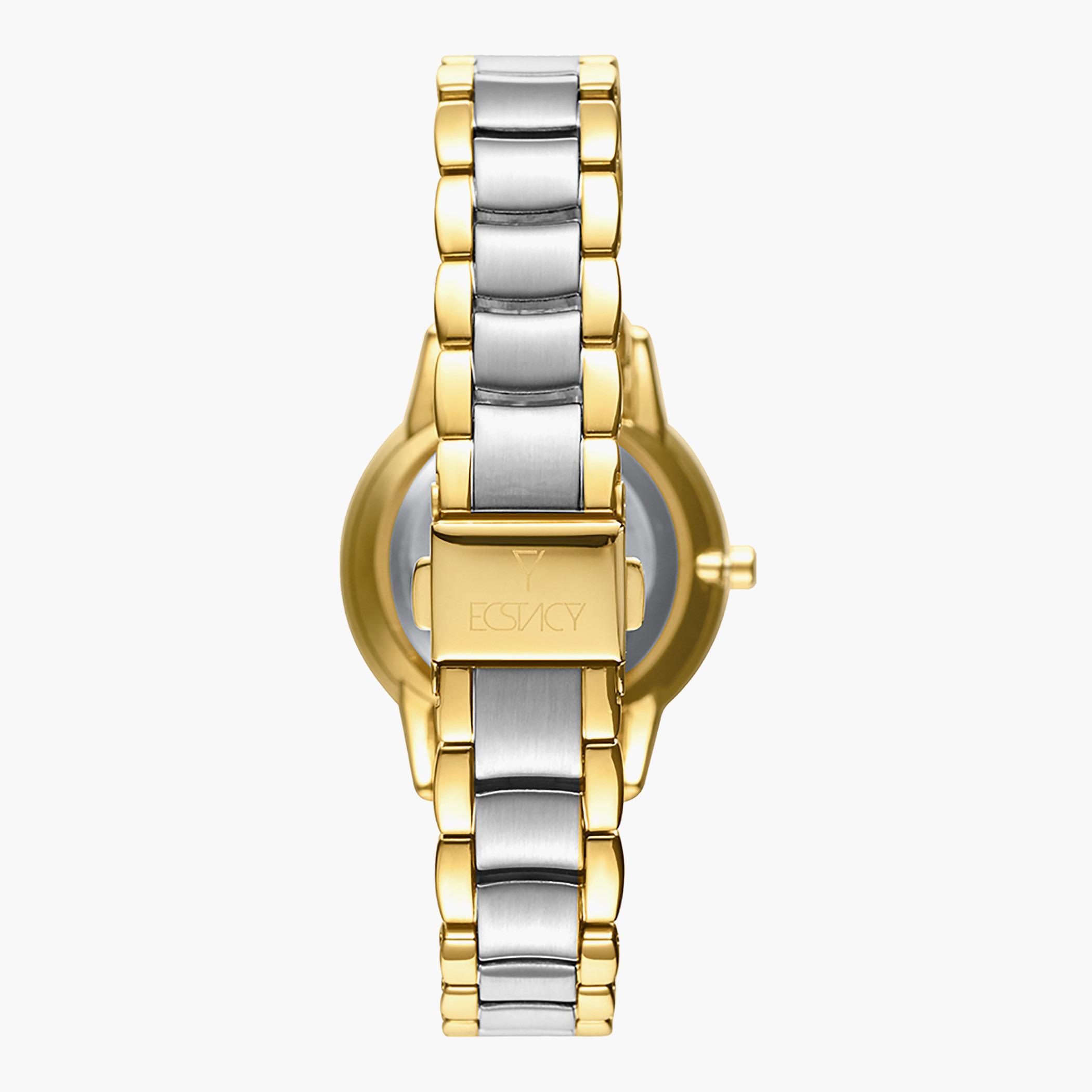E9516-TBTM- راقب حزام ستانليس ستيل تناظرية الفضة والذهب للنساء اكستازي-women-watchesandjewellery-watches-image-3