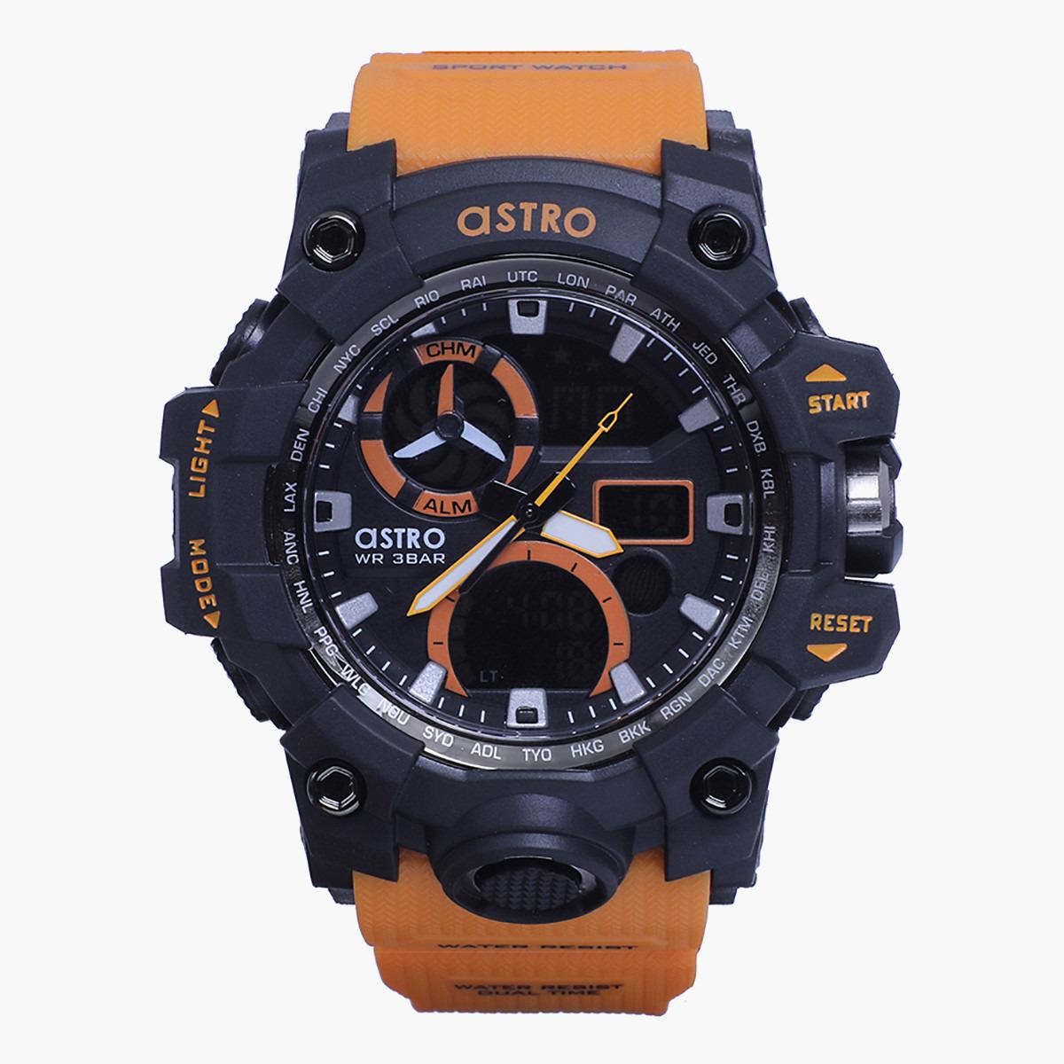 A20808-PPOB- راقب رجال حزام لدائن تناظرية/ رقمية البرتقالي للرجال أسترو-men-watchesandjewellery-watches-image-1