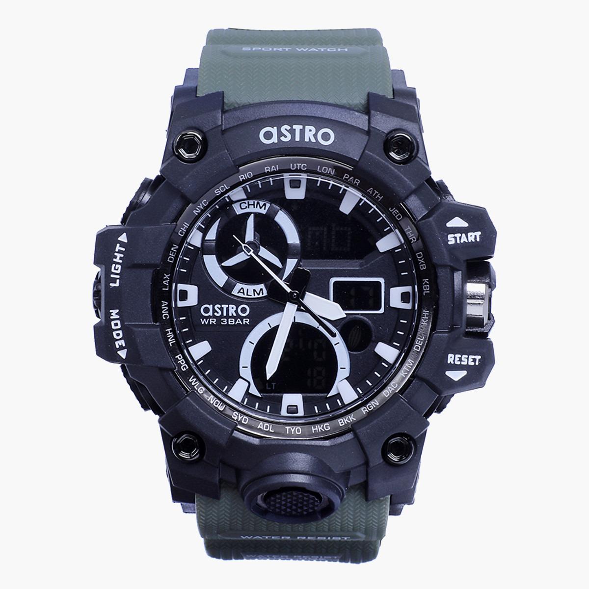 A20808-PPHB- راقب حزام لدائن تناظرية/ رقمية أخضر للرجال أسترو-men-watchesandjewellery-watches-image-1