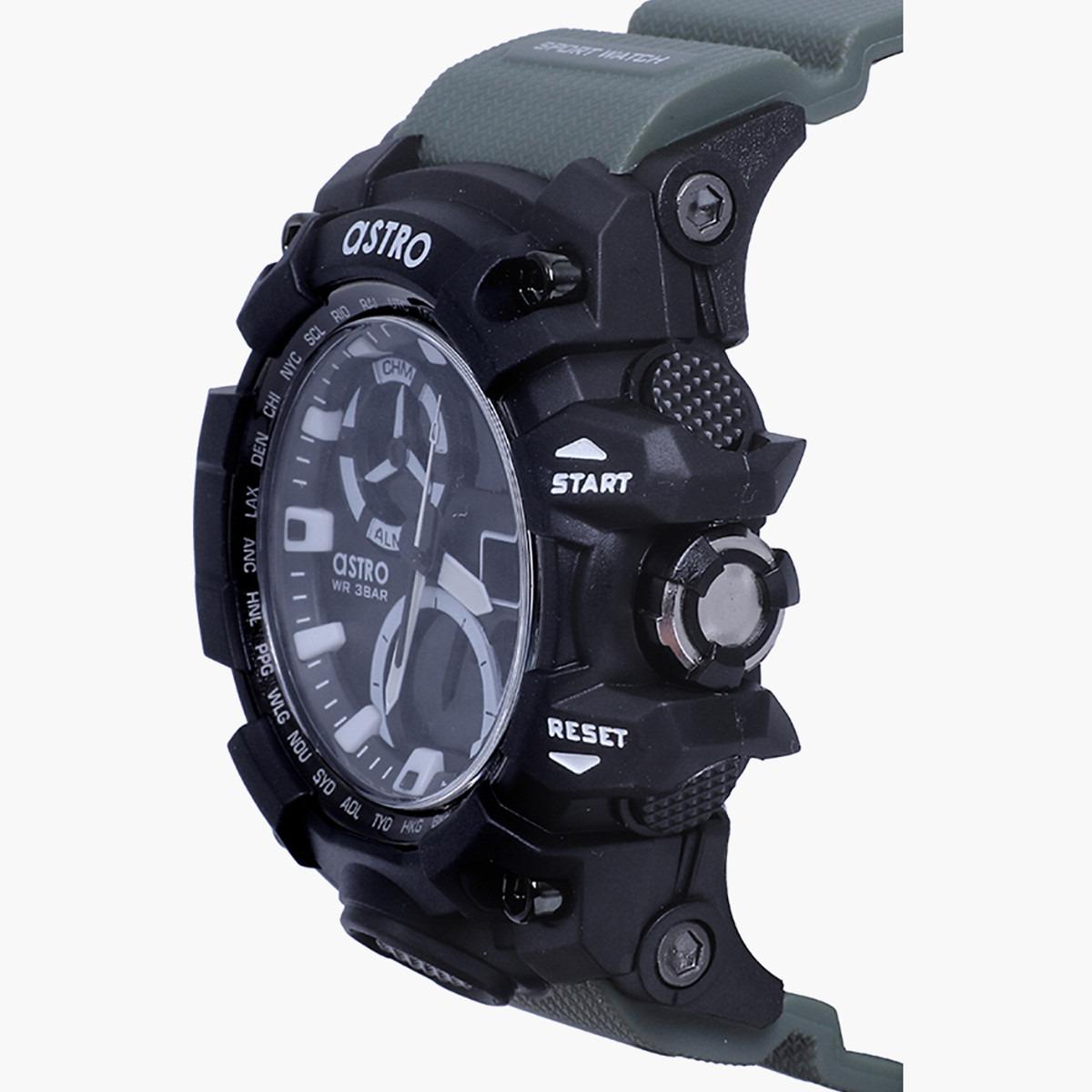 A20808-PPHB- راقب حزام لدائن تناظرية/ رقمية أخضر للرجال أسترو-men-watchesandjewellery-watches-image-2