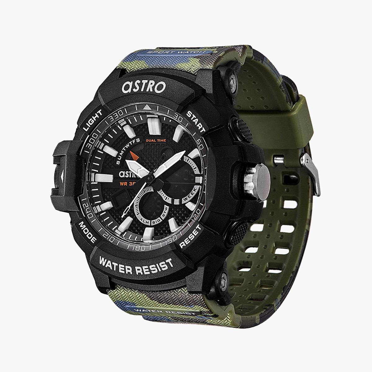 A21808-PPHB- راقب حزام لدائن تناظرية/ رقمية أخضر للرجال أسترو-men-watchesandjewellery-watches-image-2