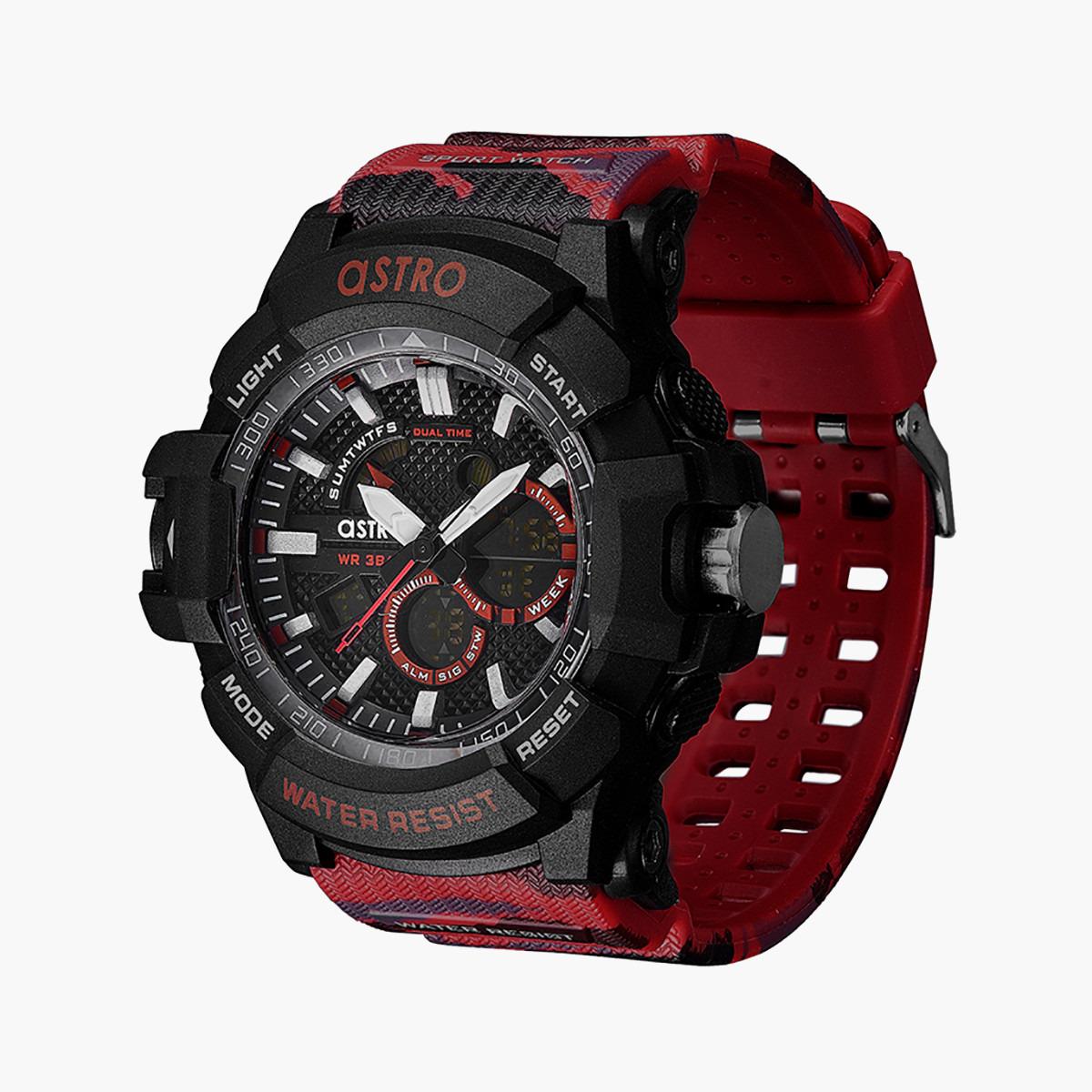 Astro Men Red Analog/Digital Plastic Strap Watch -A21808-PPRB-men-watchesandjewellery-watches-image-2