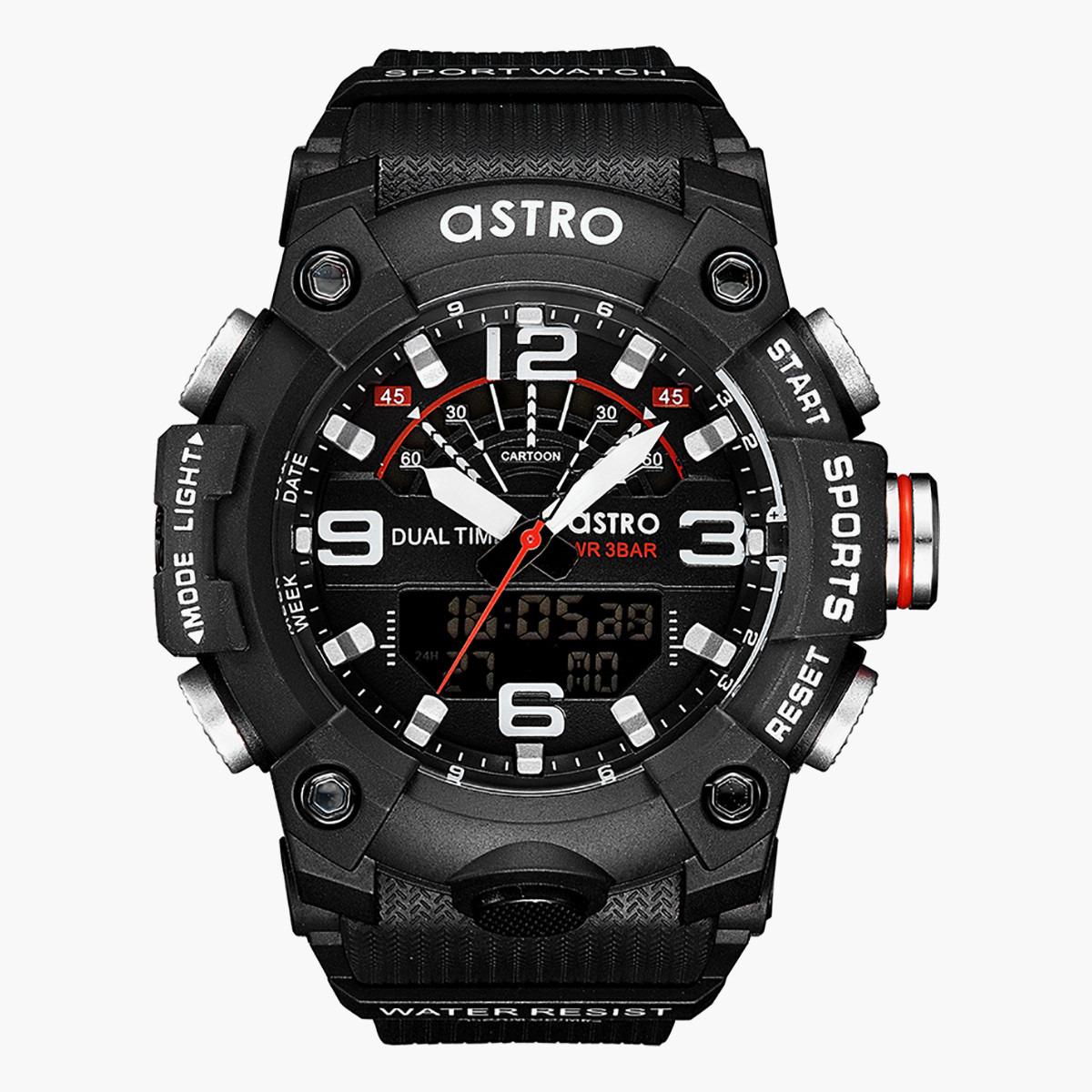 Astro Men Black Analog/Digital Plastic Strap Watch -A21809-PPBB-men-watchesandjewellery-watches-image-1