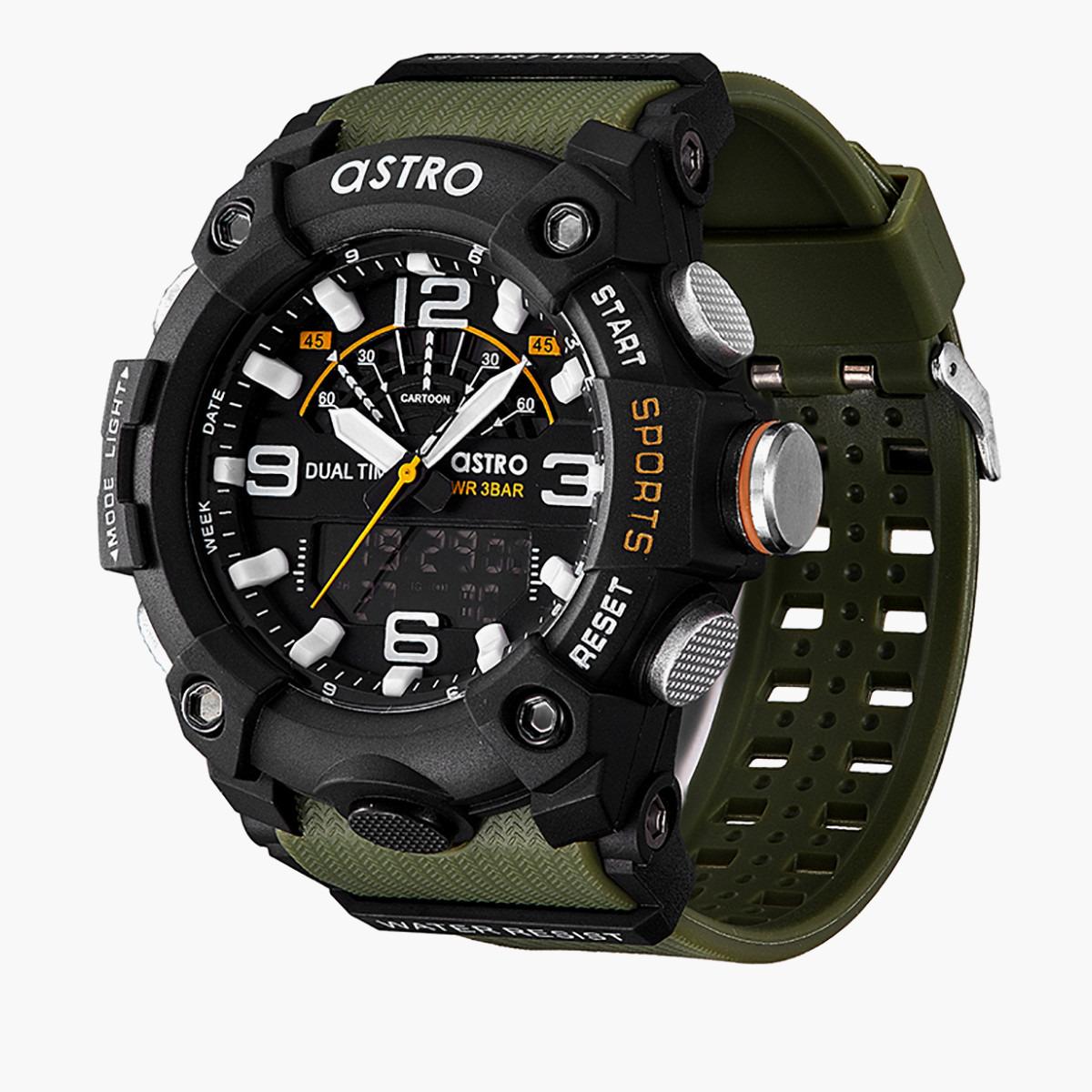 A21809-PPHB- راقب حزام لدائن تناظرية/ رقمية أخضر للرجال أسترو-men-watchesandjewellery-watches-image-2