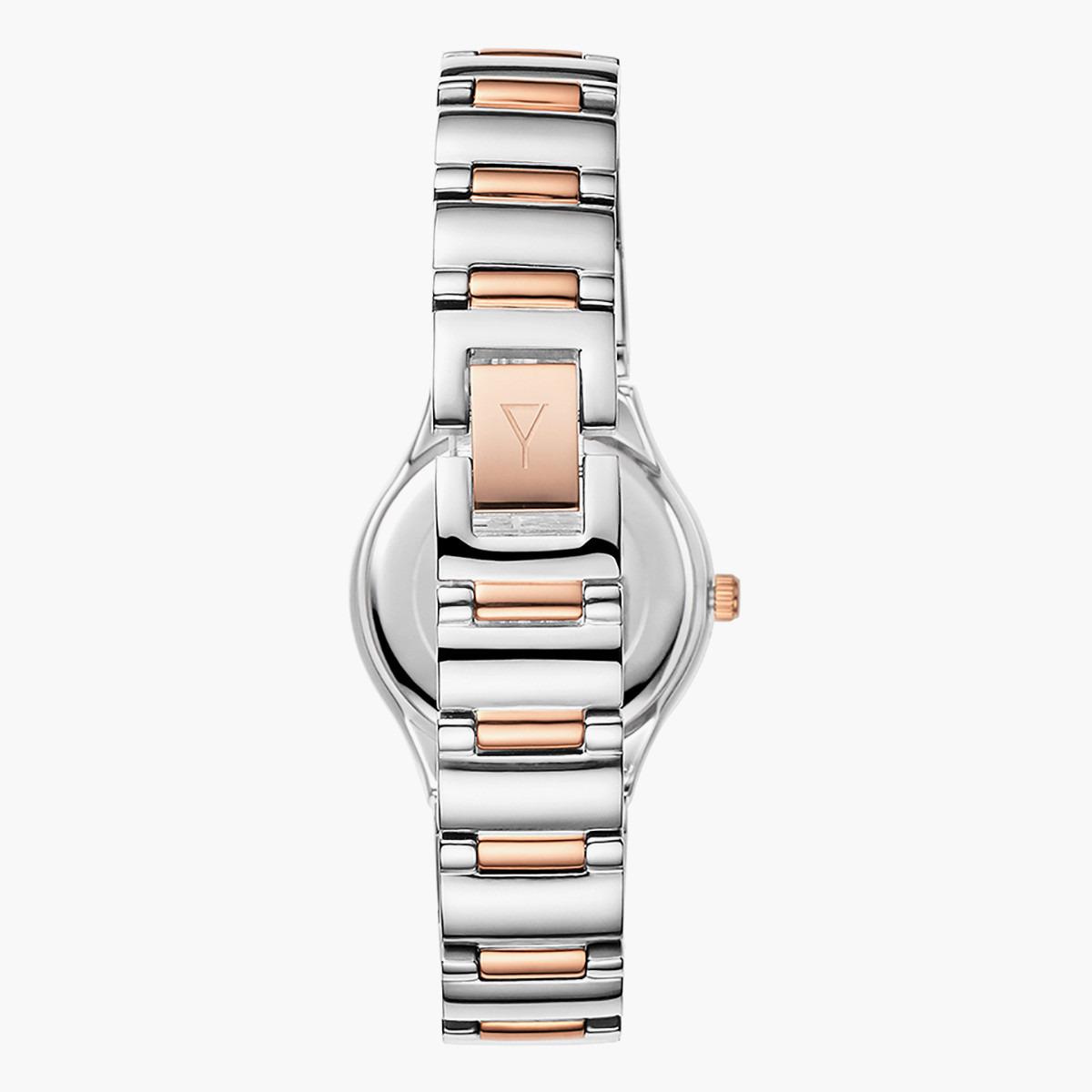 E6512KBKK- راقب حزام ستانليس ستيل تناظرية الفضة والذهب للنساء اكستازي-women-watchesandjewellery-watches-image-3