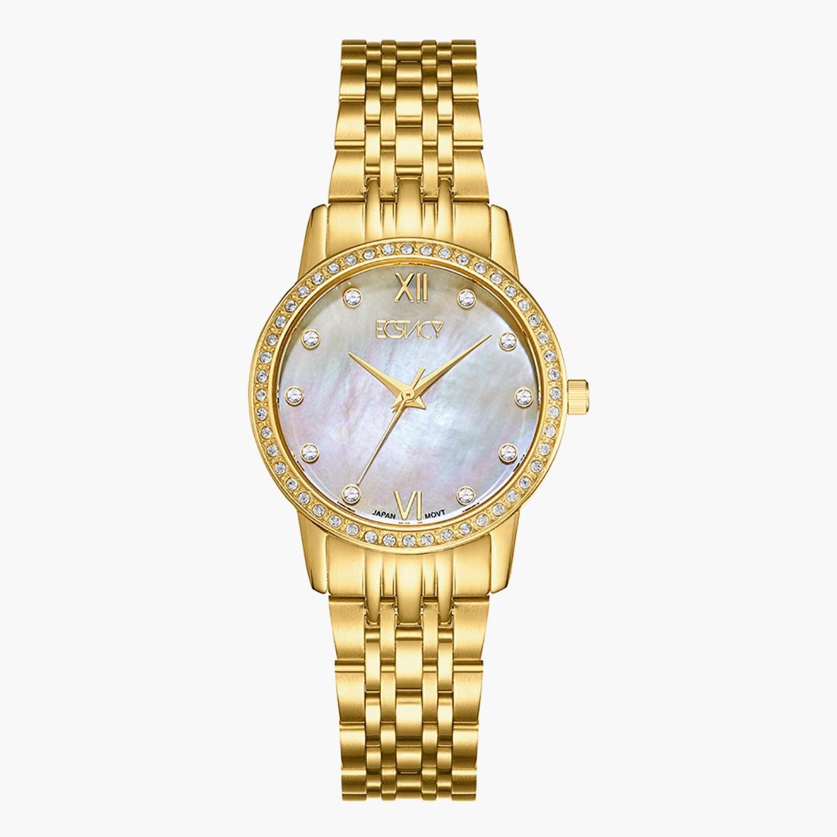 E9517GBGM- راقب حزام ستانليس ستيل تناظرية ذهبي للنساء اكستازي-women-watchesandjewellery-watches-image-1