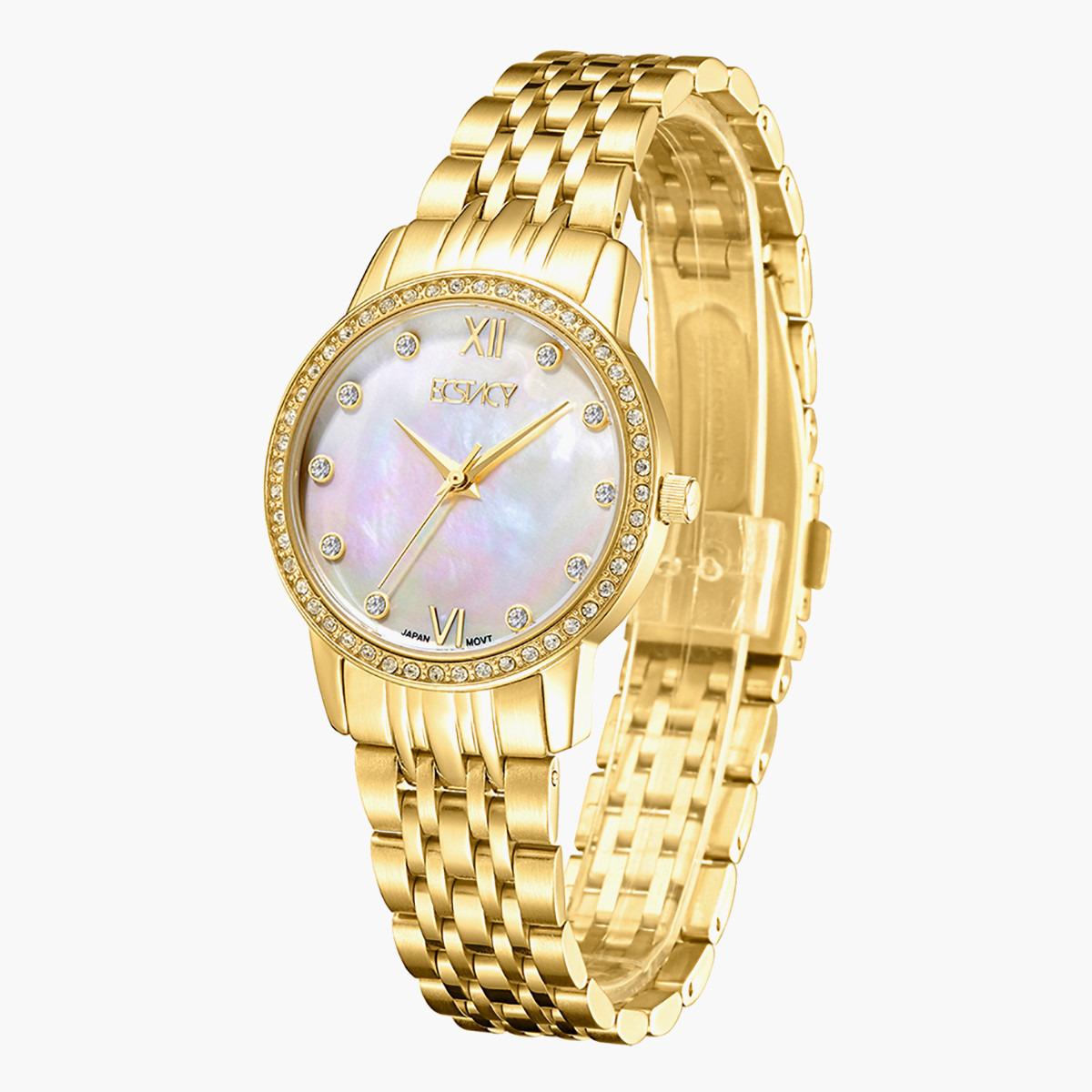 E9517GBGM- راقب حزام ستانليس ستيل تناظرية ذهبي للنساء اكستازي-women-watchesandjewellery-watches-image-2