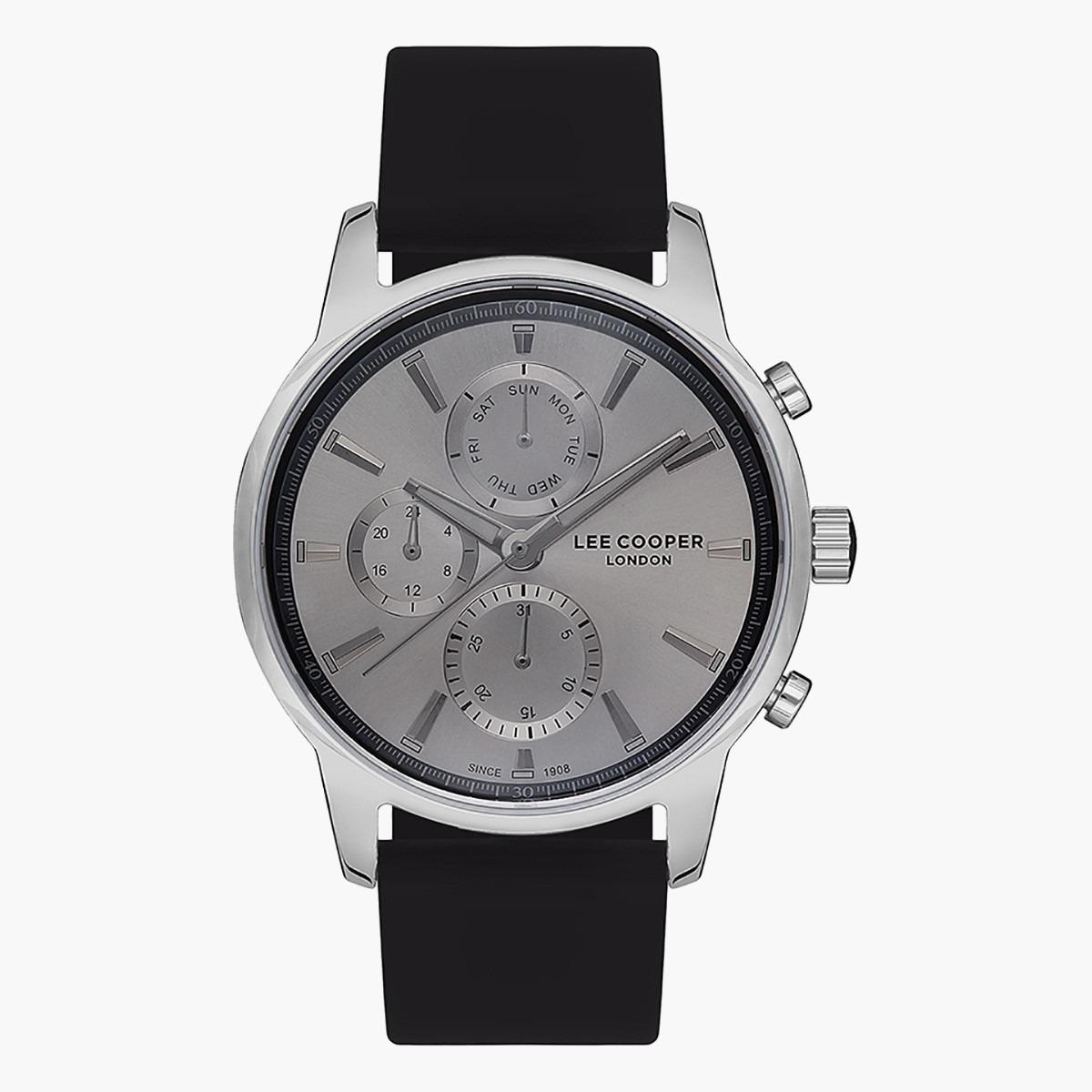 Lee Cooper Men's Black Chronograph Leather Strap Watch -LC07161.331-men-watchesandjewellery-watches-image-1