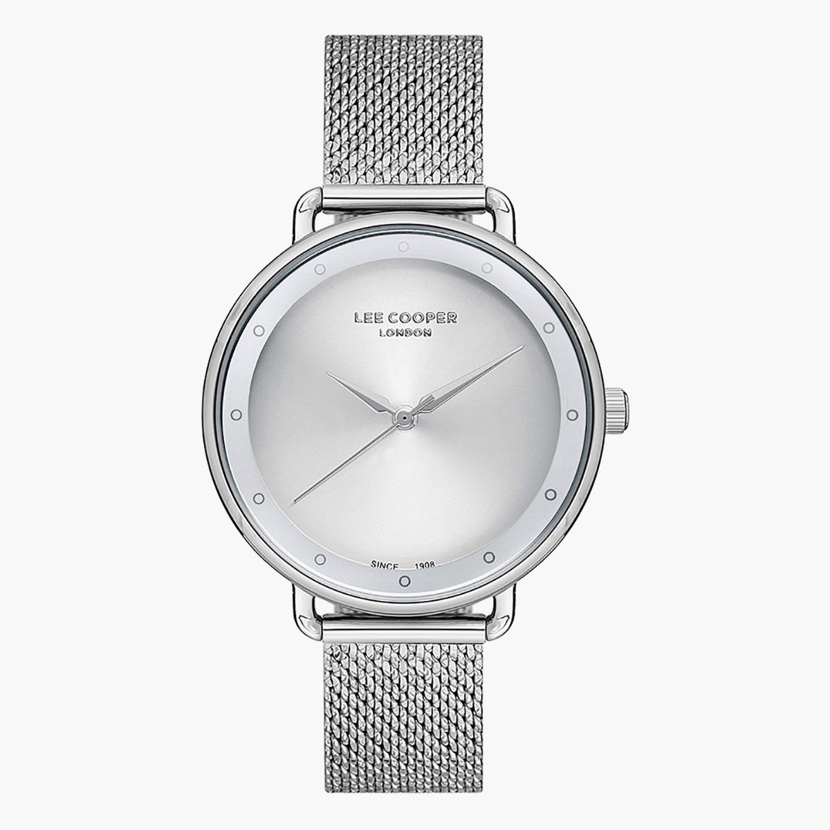 Lee Cooper Women's Silver Analog Mesh Strap Watch -LC07123.330-women-watchesandjewellery-watches-image-1