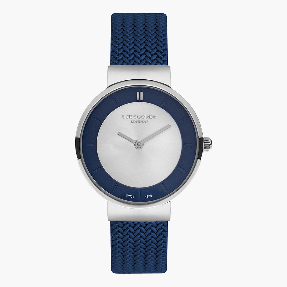 LC07143.390- راقب حزام شبكة تناظرية أزرق للنساء لي كوبر-women-watchesandjewellery-watches-image-1