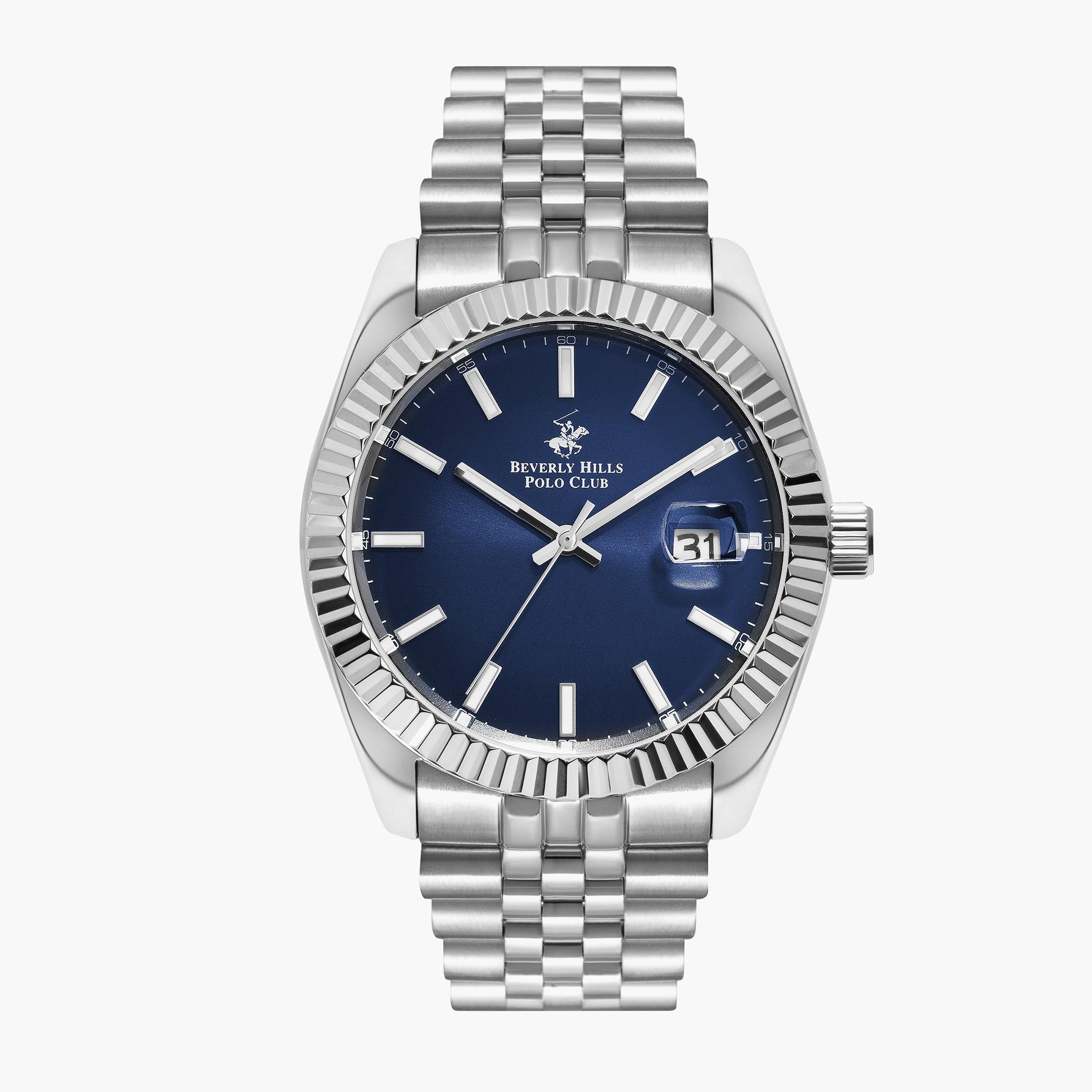ساعة بيفرلي هيلز بولو كلوب من انالوج للرجال بسوار معدني فضي - BP3018X.390-men-watchesandjewellery-watches-image-1
