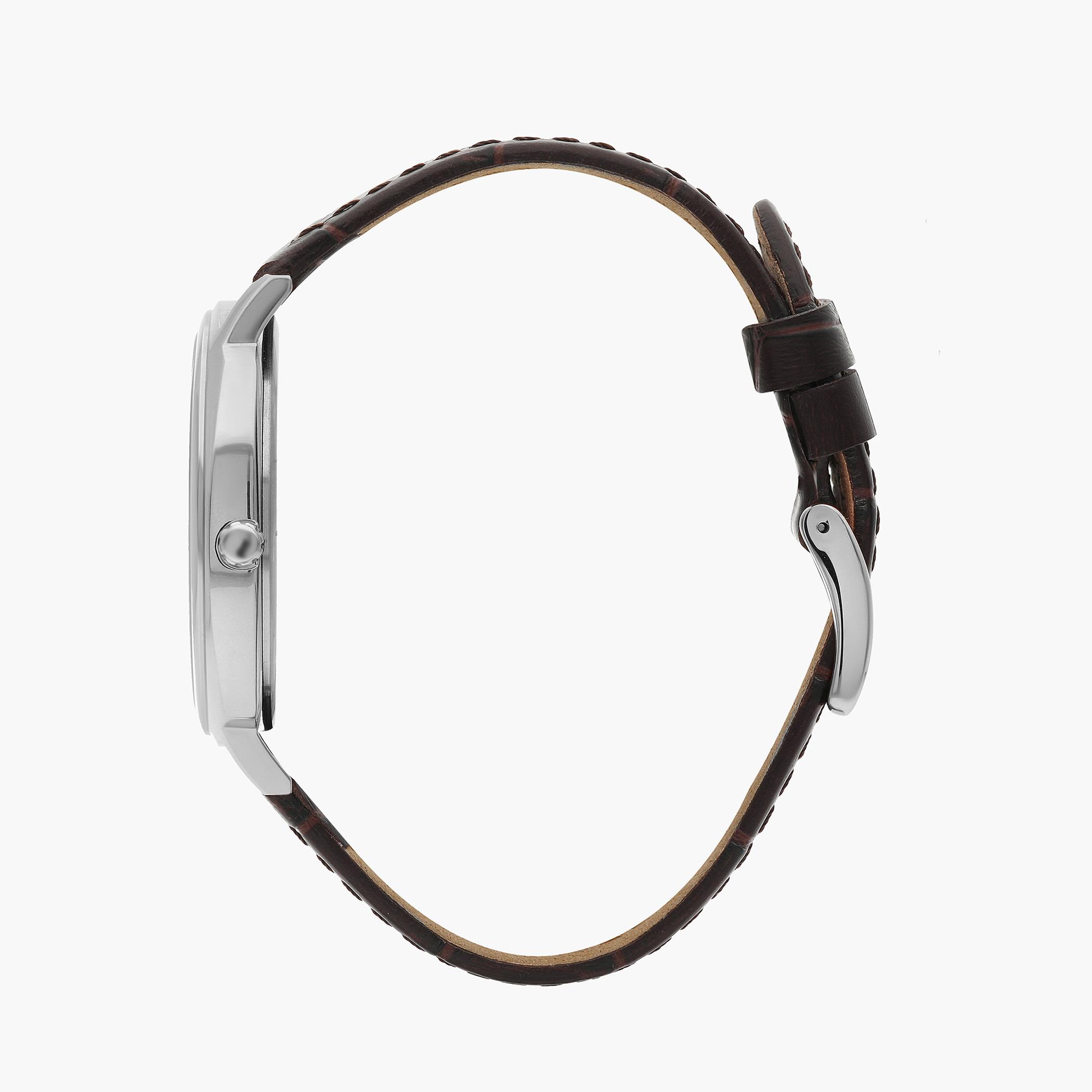 ساعة بيفرلي هيلز بولو كلوب للرجال بسوار جلدي بني انالوج - BP3022X.332-men-watchesandjewellery-watches-image-2