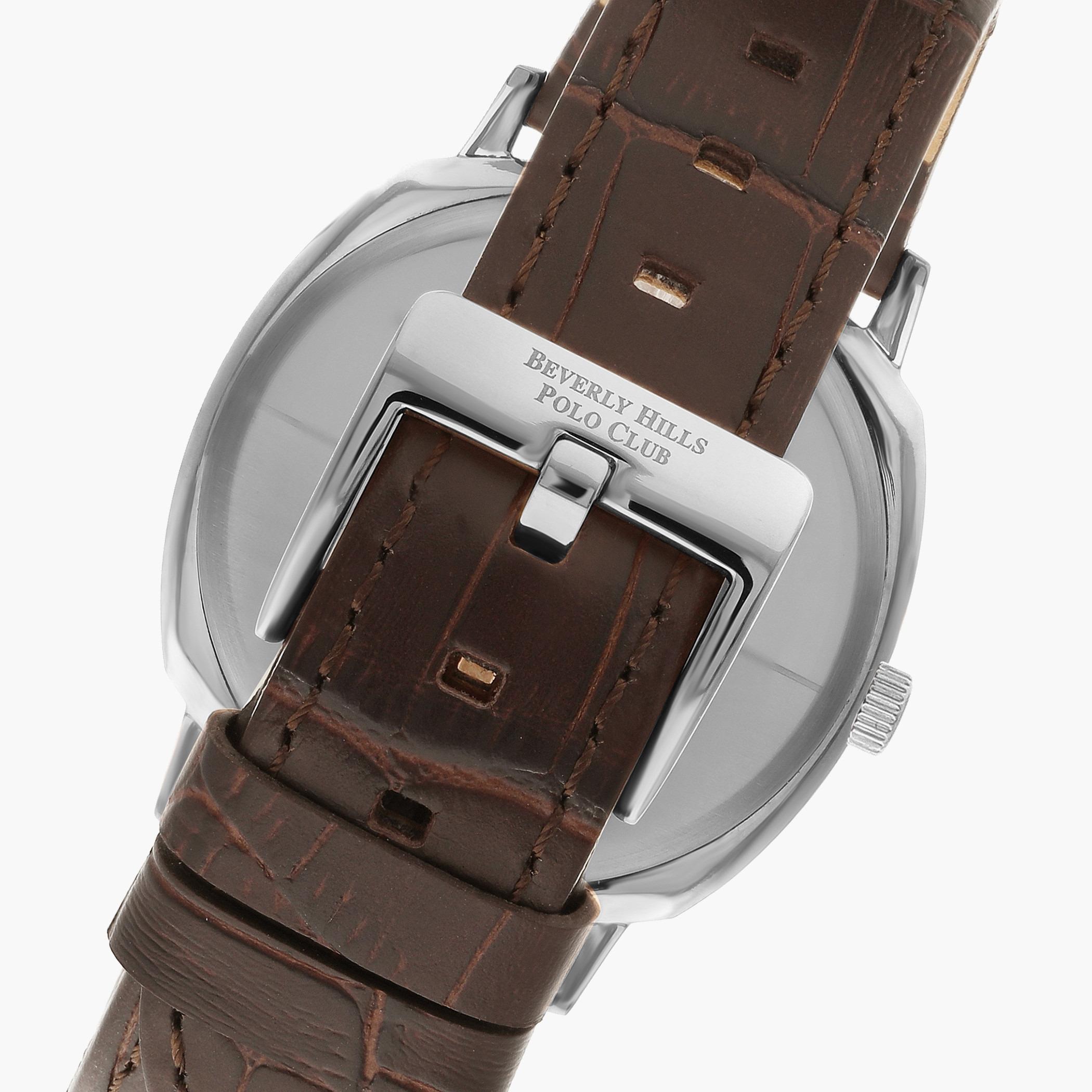 ساعة بيفرلي هيلز بولو كلوب للرجال بسوار جلدي بني انالوج - BP3022X.332-men-watchesandjewellery-watches-image-3