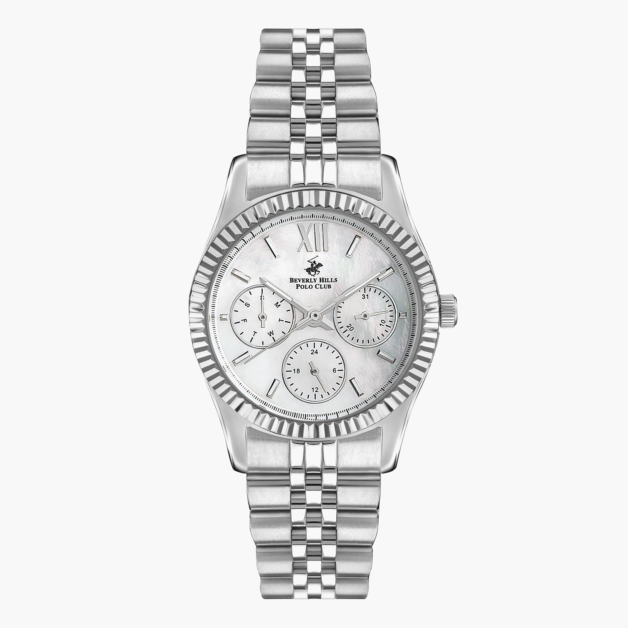 ساعة بيفرلي هيلز بولو كلوب من انالوج بسوار معدني فضي للنساء - BP3169C.320-women-watchesandjewellery-watches-image-1