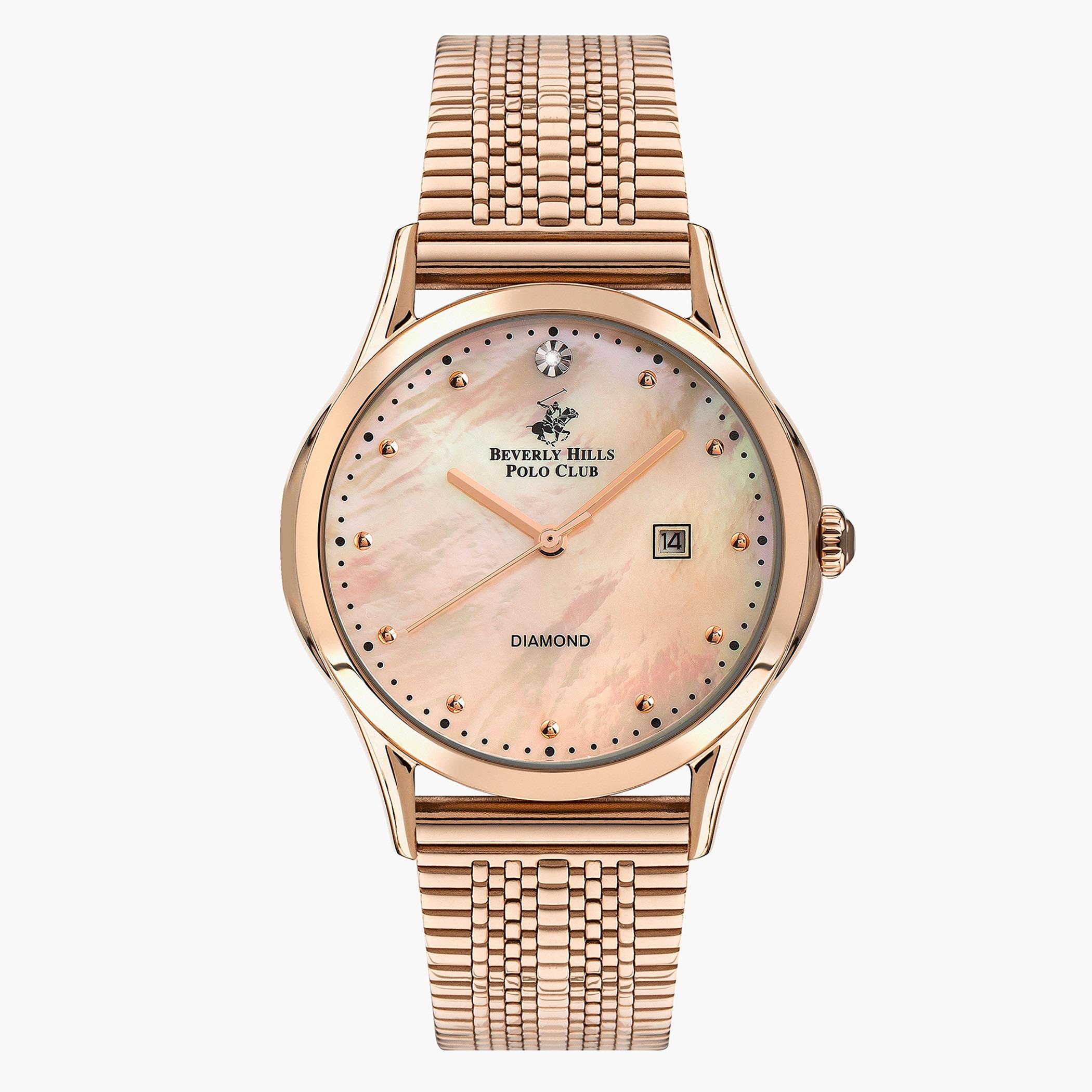 Beverly Hills Polo Club Women Metal Rose Gold Strap Analog Watch - BP3195C.410-women-watchesandjewellery-watches-image-1