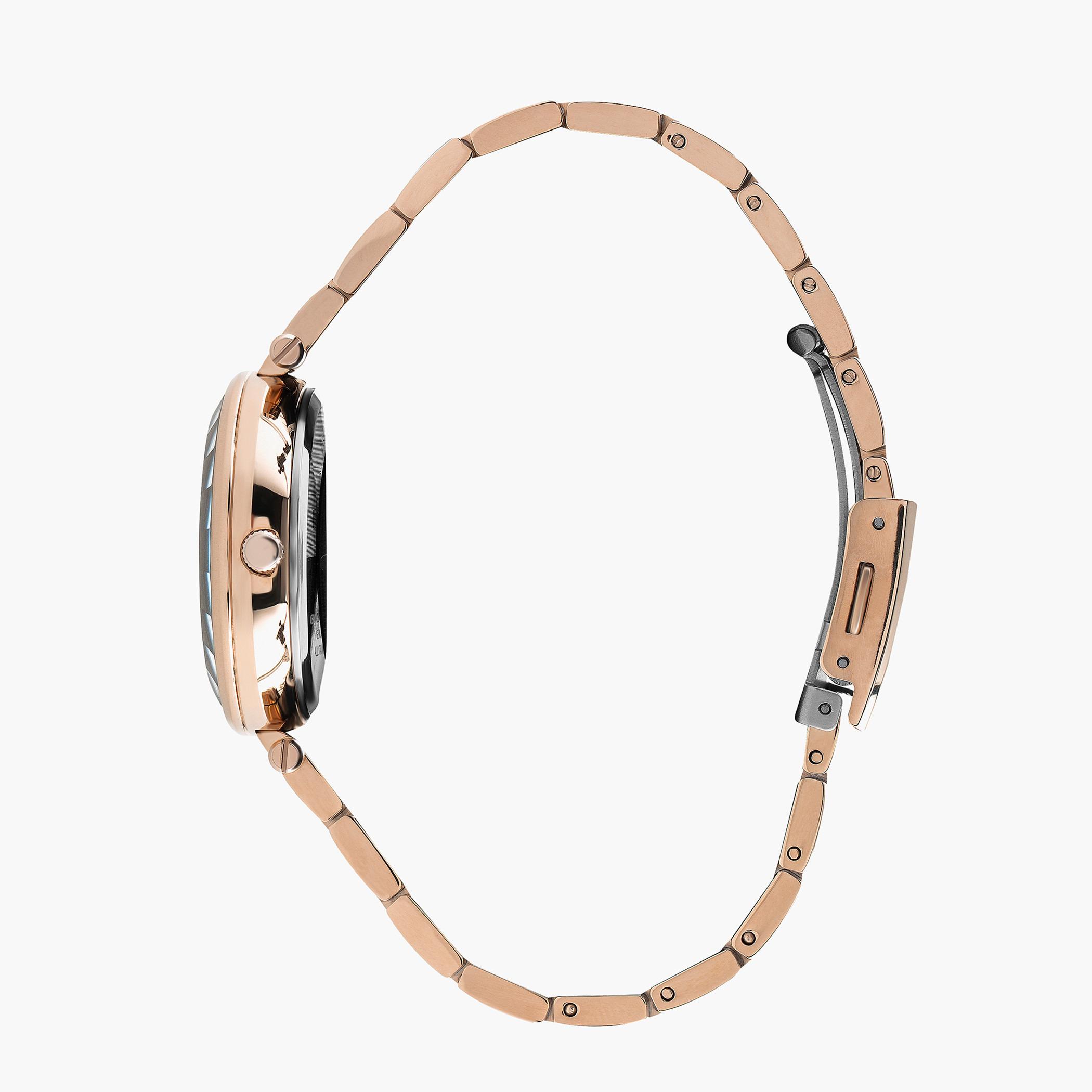 ساعة بيفرلي هيلز بولو كلوب للنساء بسوار معدني ذهبي وردي - BP3198X.430-women-watchesandjewellery-watches-image-2