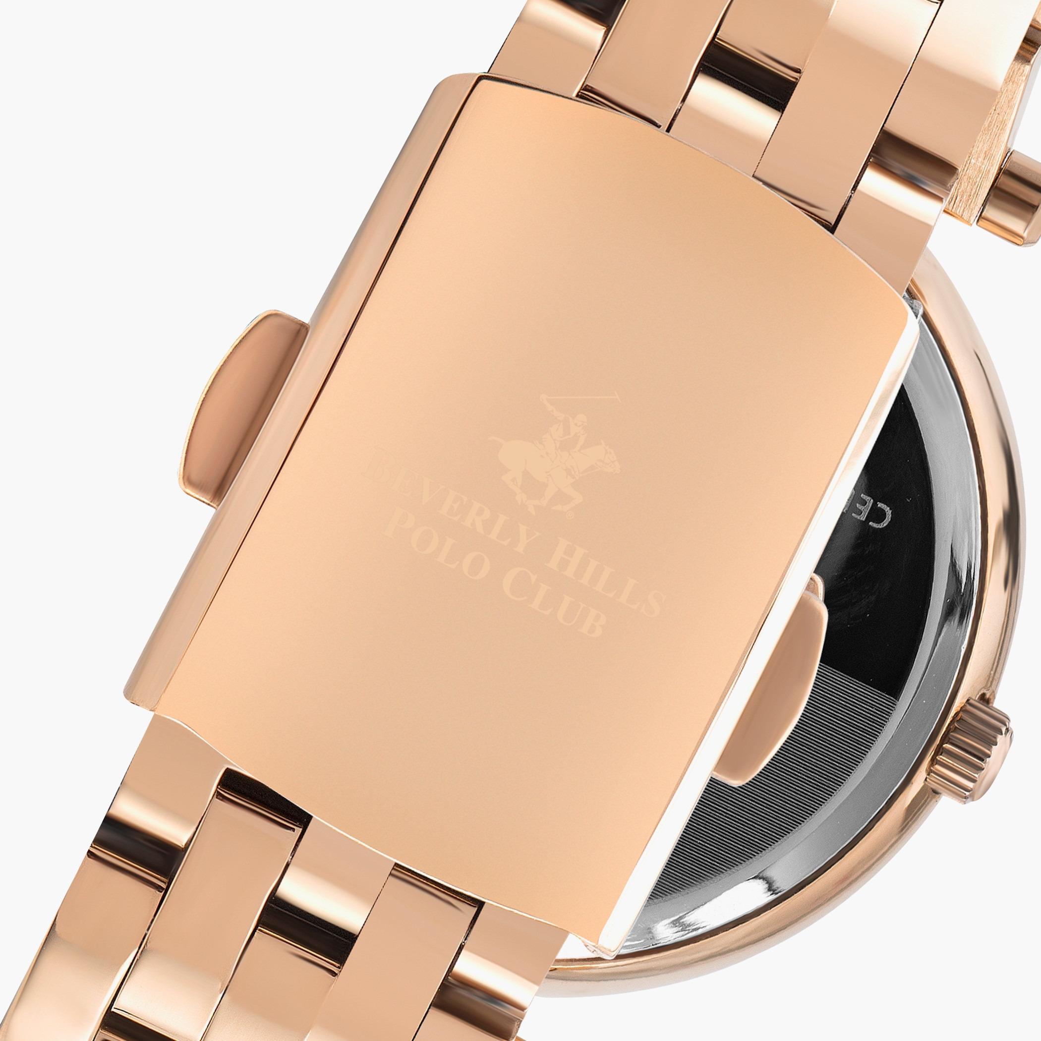 ساعة بيفرلي هيلز بولو كلوب للنساء بسوار معدني ذهبي وردي - BP3198X.430-women-watchesandjewellery-watches-image-3