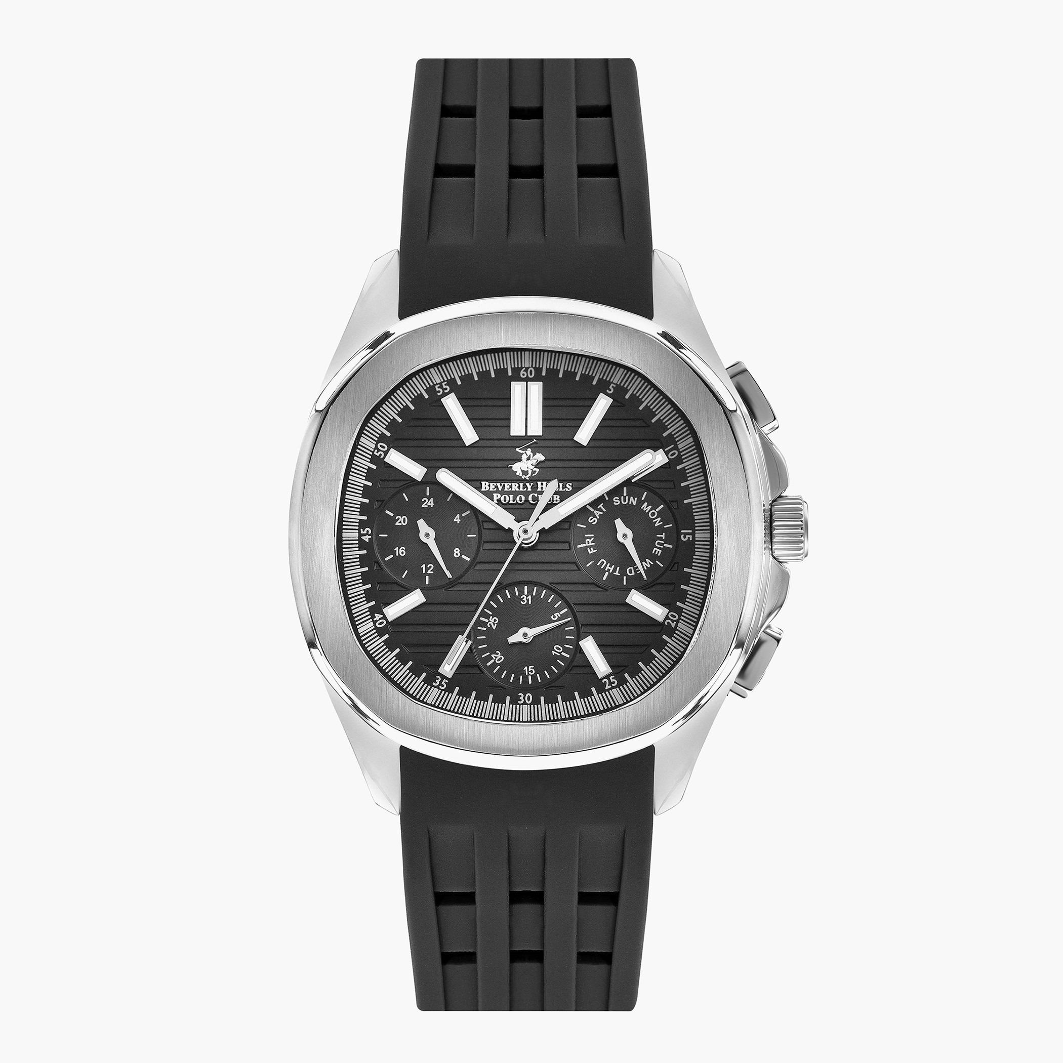 ساعة بيفرلي هيلز بولو كلوب كرونوغراف بسوار سيليكون للرجال - BP3211X.351-men-watchesandjewellery-watches-image-1