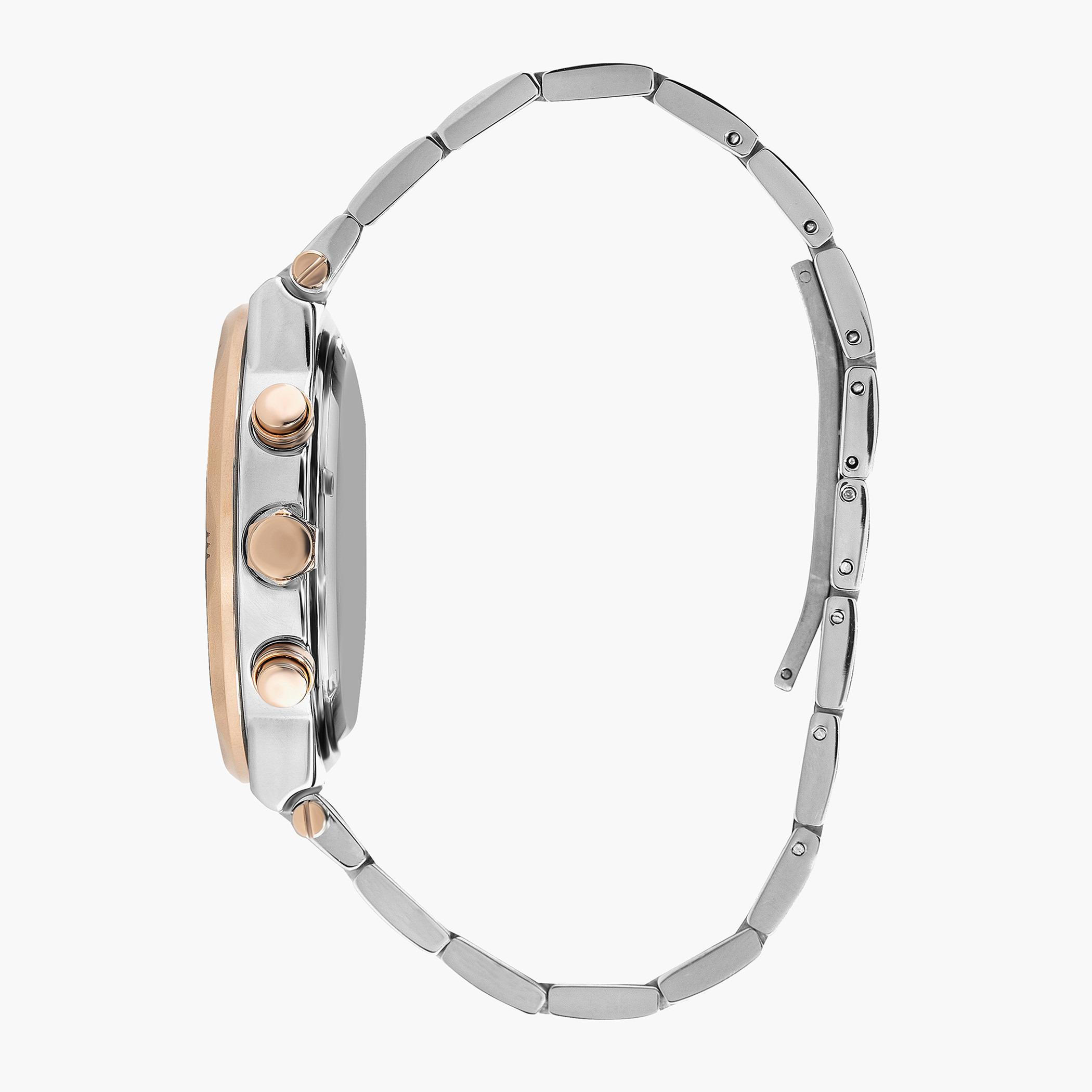 Beverly Hills Polo Club Men Metal Silver & Rose Gold Strap Chronograph Watch - BP3217X.560-men-watchesandjewellery-watches-image-2