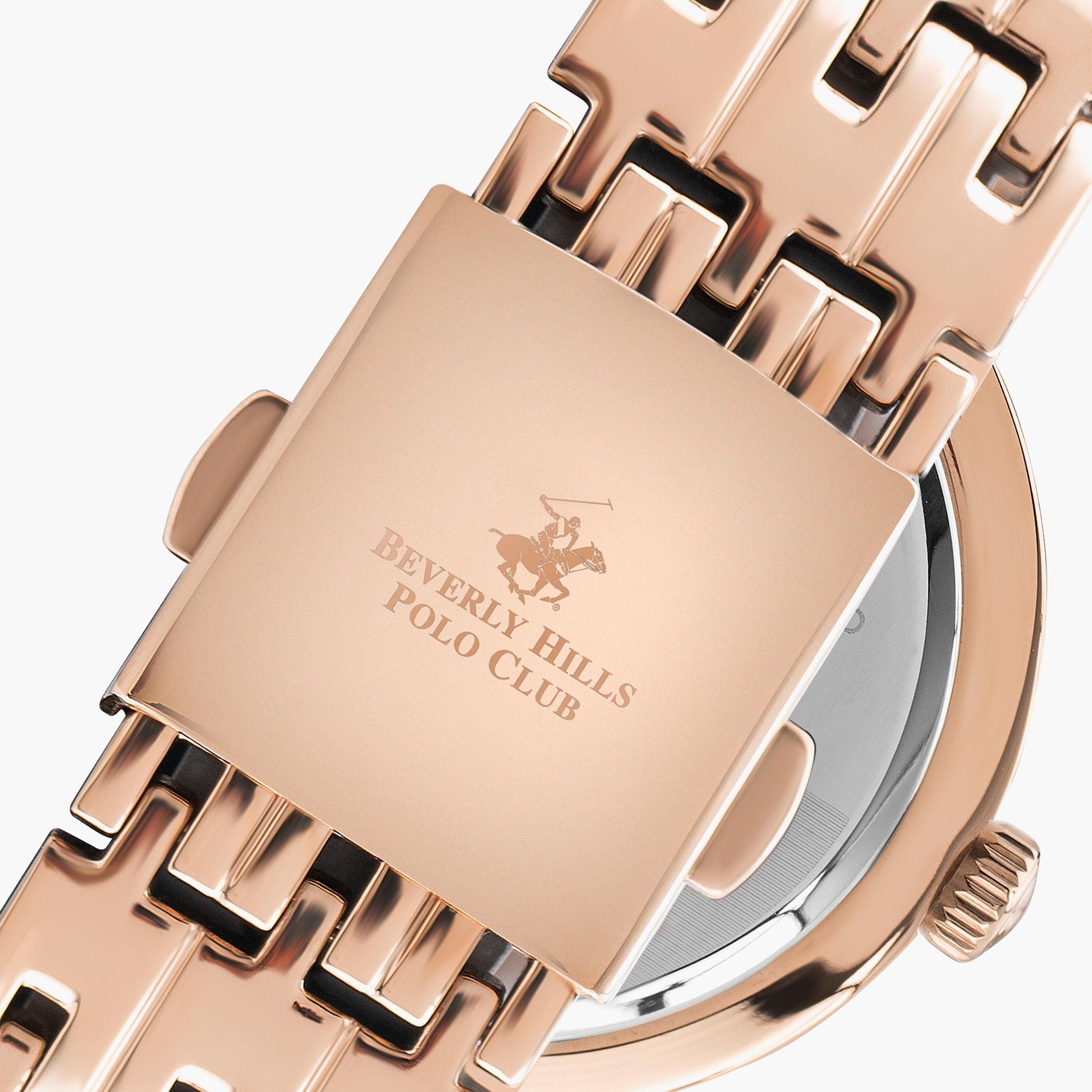 ساعة بيفرلي هيلز بولو كلوب للنساء بسوار معدني ذهبي وردي - BP3222X.420-women-watchesandjewellery-watches-image-3